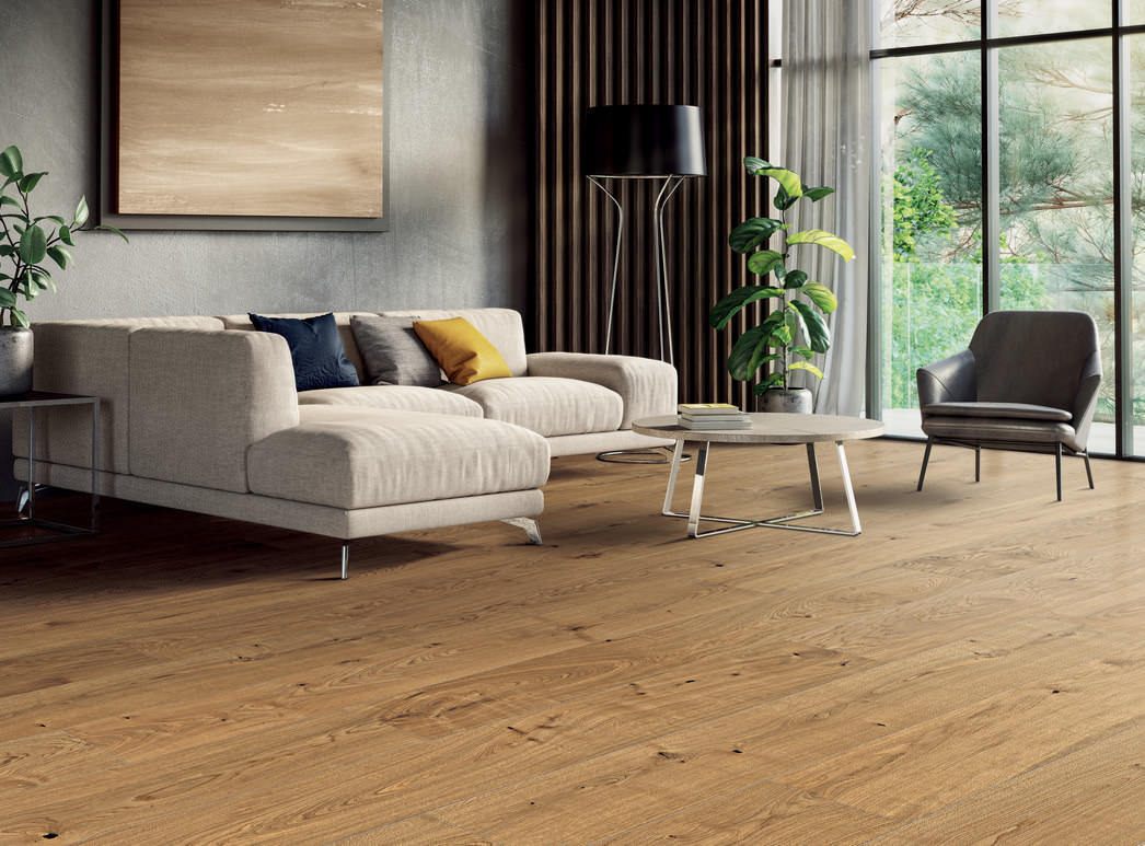 HARO PARQUET 4000 Plancia Plaza 240 4B Rovere Markant spazzolato naturaDur Top Connect