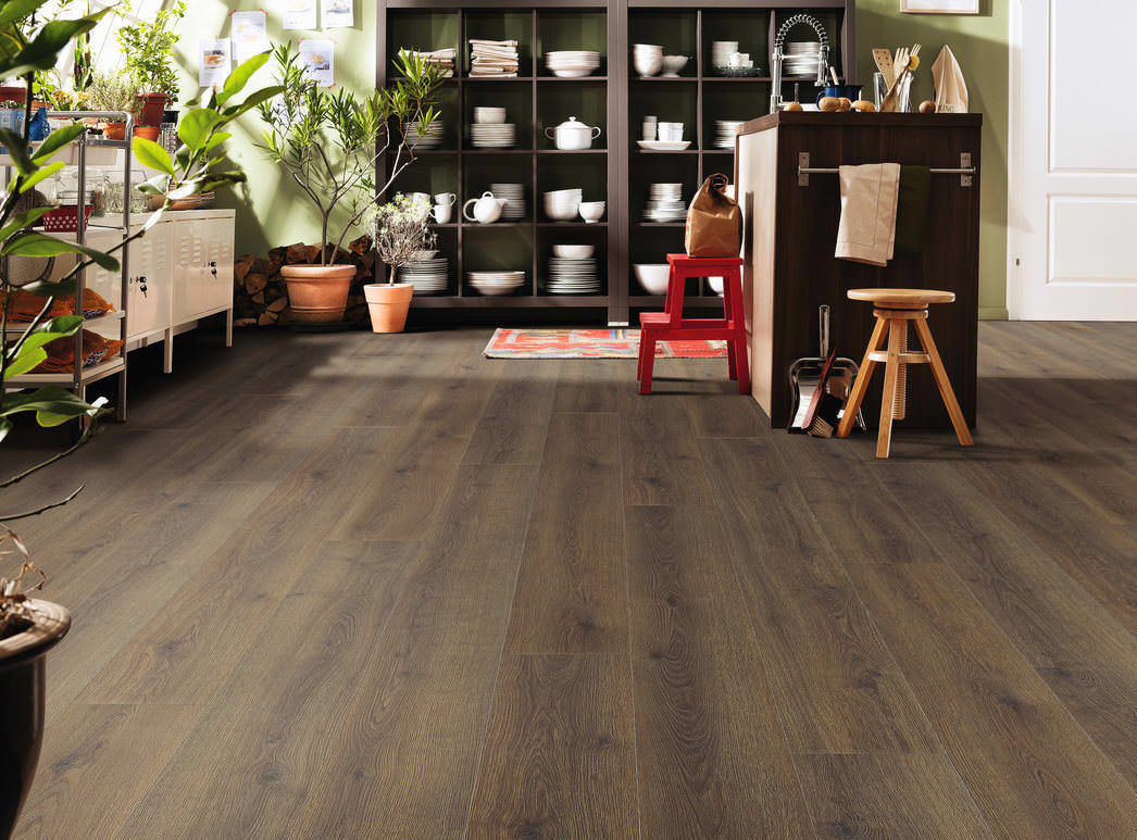 HARO Pavimento in laminato TRITTY 100 Gran Via 4B Rovere Contura anticato* authentic Silent Pro Top Connect