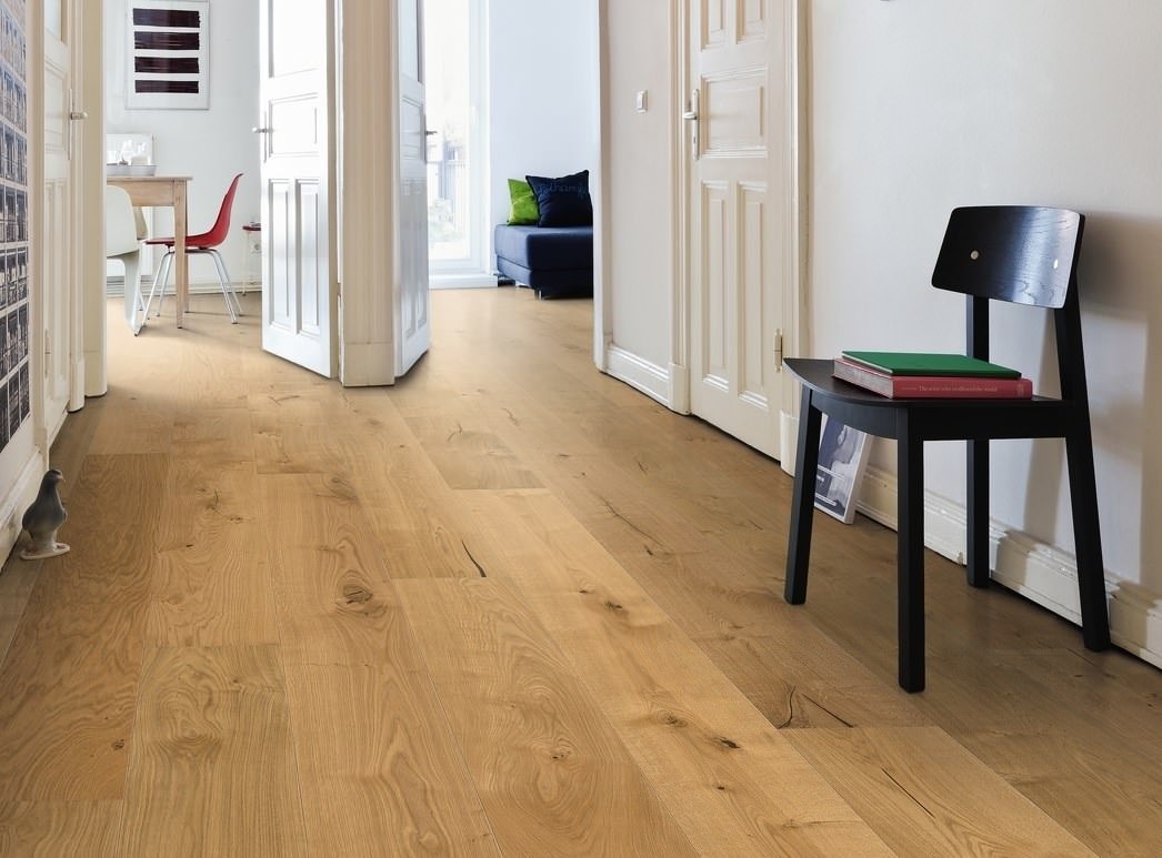 HARO PARQUET 4000 Plancia Plaza 240 4B Rovere invisible Sauvage spazzolato naturaLin plus Top Connect