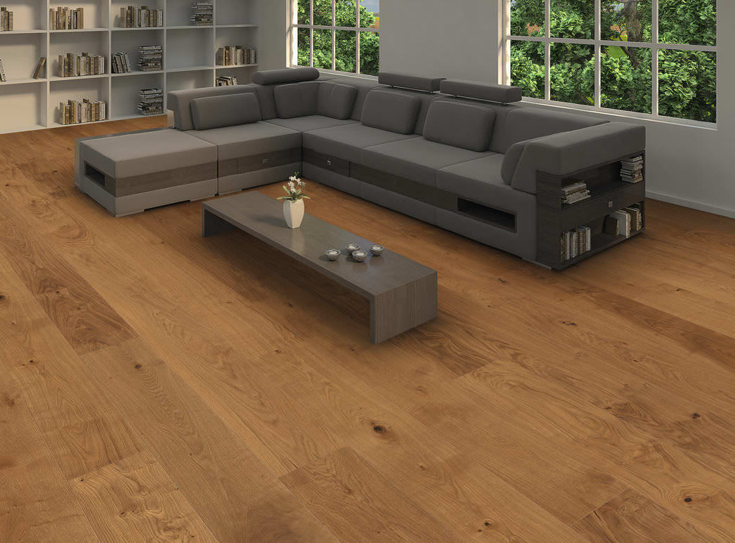 HARO PARQUET 4000 Plancia Plaza 240 4B Rovere Sauvage spazzolato naturaDur Top Connect