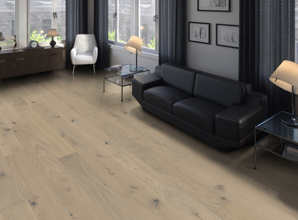 HARO PARQUET 4000 Plancia Maxim 4B Rovere grigio sabbia Sauvage spazzolato naturaDur Maschio/femmina