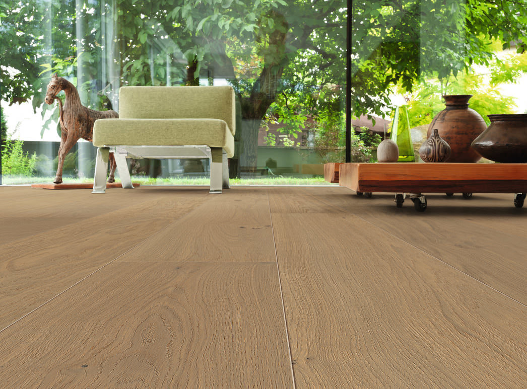 HARO PARQUET 4000 Plancia Plaza 240 4B Rovere grigio sabbia Markant spazzolato naturaDur Top Connect