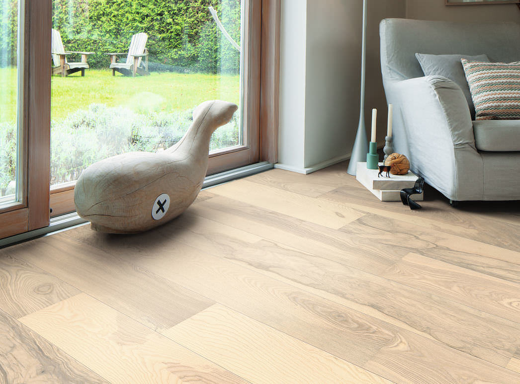 HARO PARQUET 4000 Plancia 180 2B Frassino bianco chiaro Universal spazzolato naturaDur Top Connect