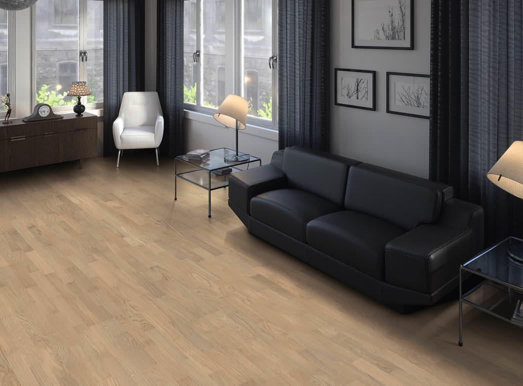 HARO PARQUET 4000 3-strip Rovere bianco chiaro Naturale spazzolato permaDur Top Connect