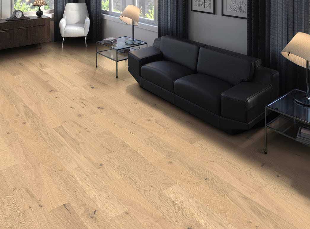 HARO PARQUET 4000 Listone Prestige Rovere invisible Sauvage spazzolato naturaDur Maschio/femmina