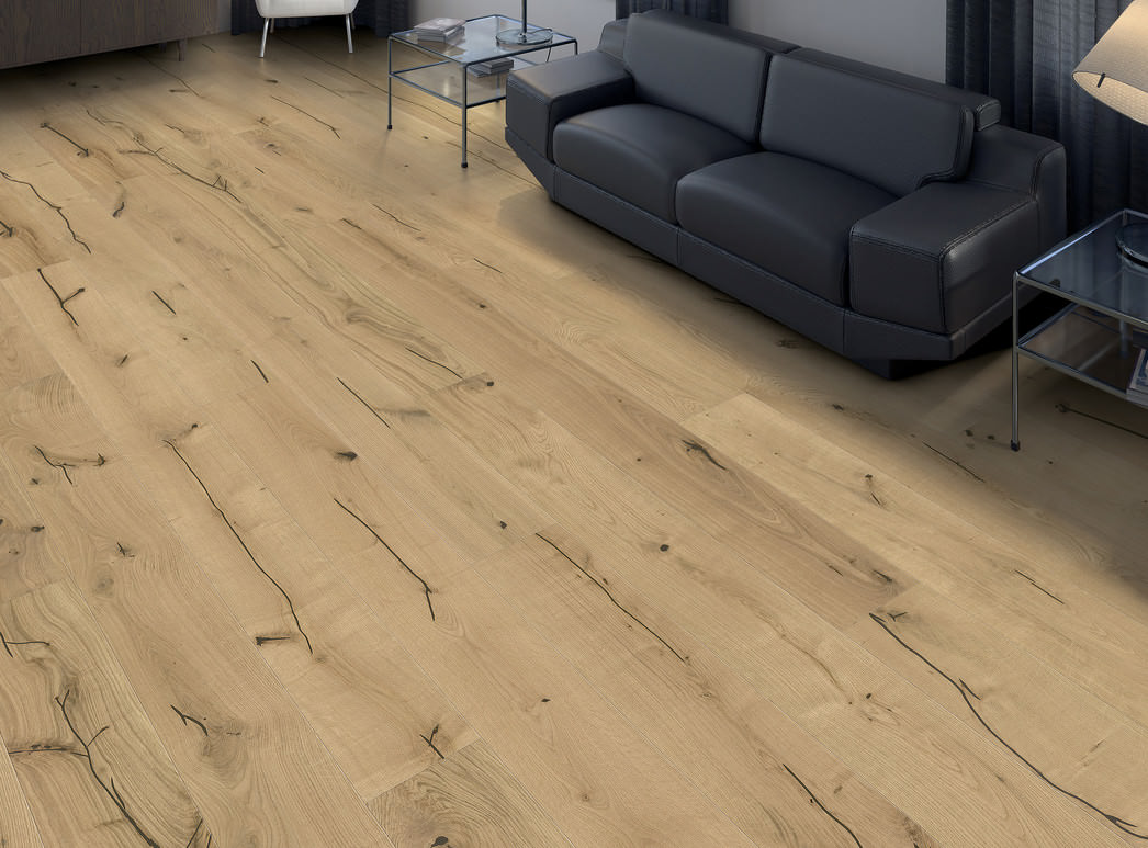 HARO PARQUET 4000 Plancia 180 4B Rovere invisible Alabama spazzolato naturaLin plus Top Connect