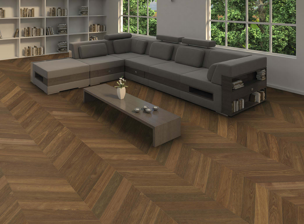 Immagine del prodotto 2 Chevron 4B Rovere affumicato Selectiv spazzolato