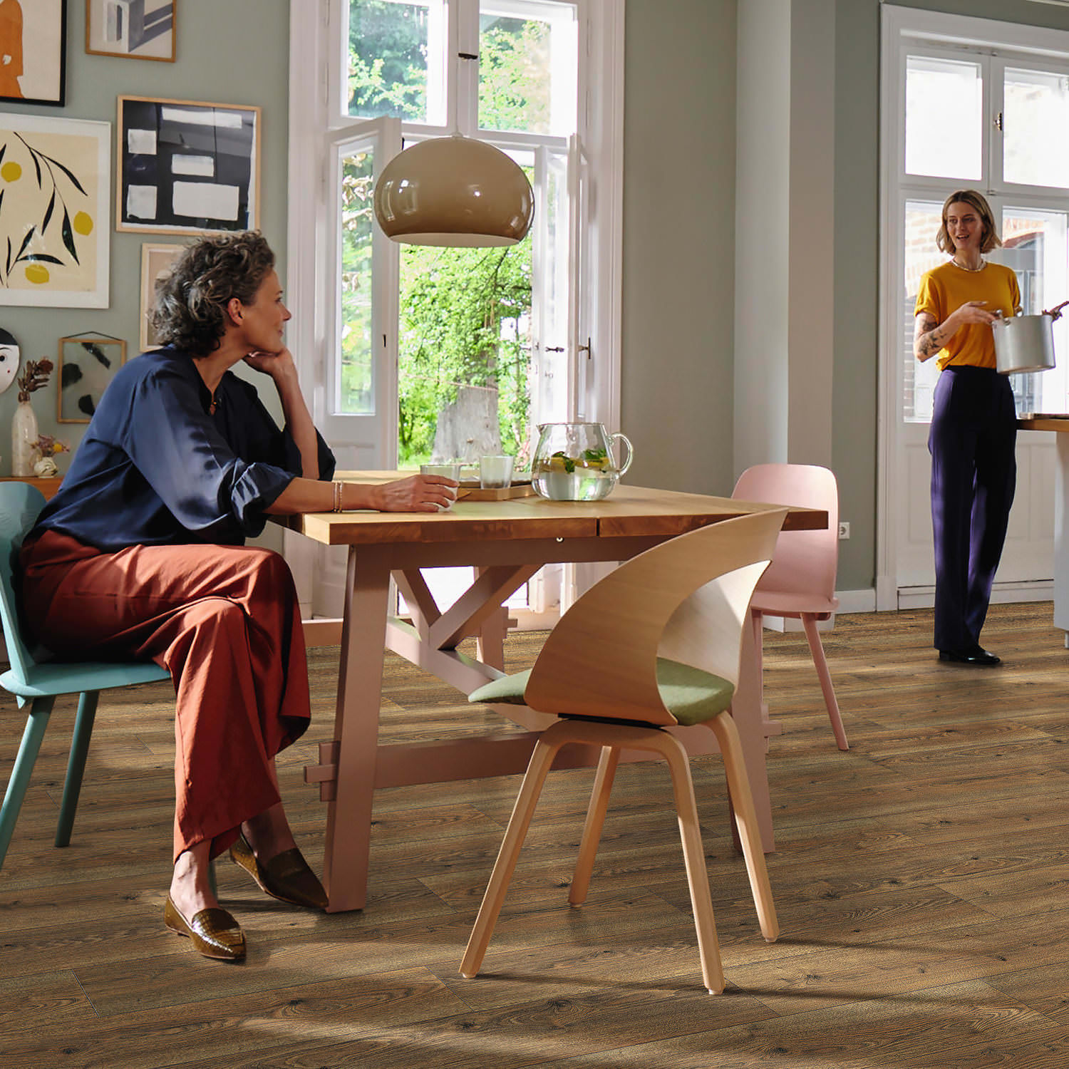 HARO Pavimento in laminato TRITTY 200 Aqua Plancia 4B Rovere Flavia natur* authentic Silent CT Top Connect