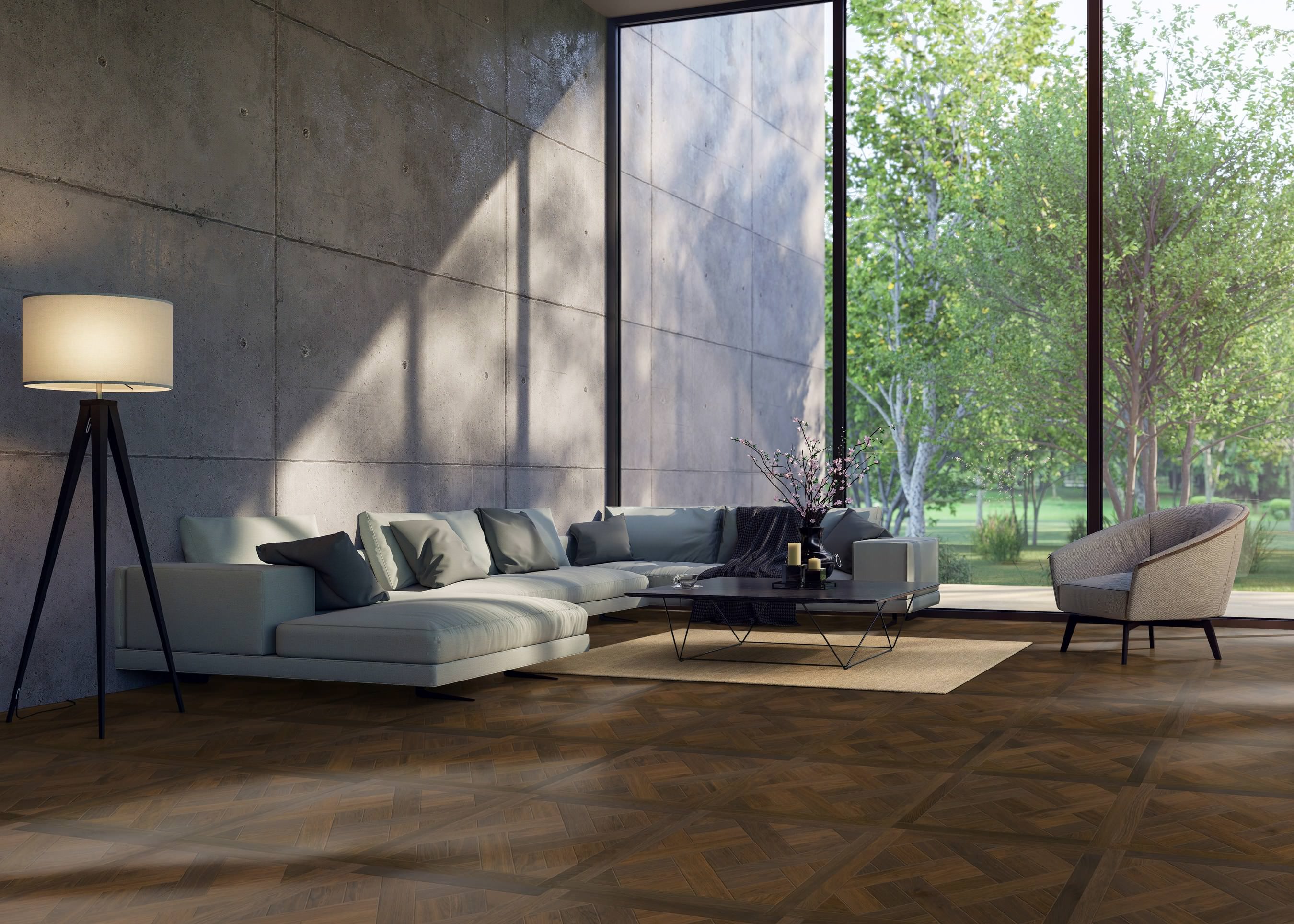 parkettmanufaktur by HARO 18 mm Quadretto Basket 4B Rovere anticato oleovera Maschio/femmina