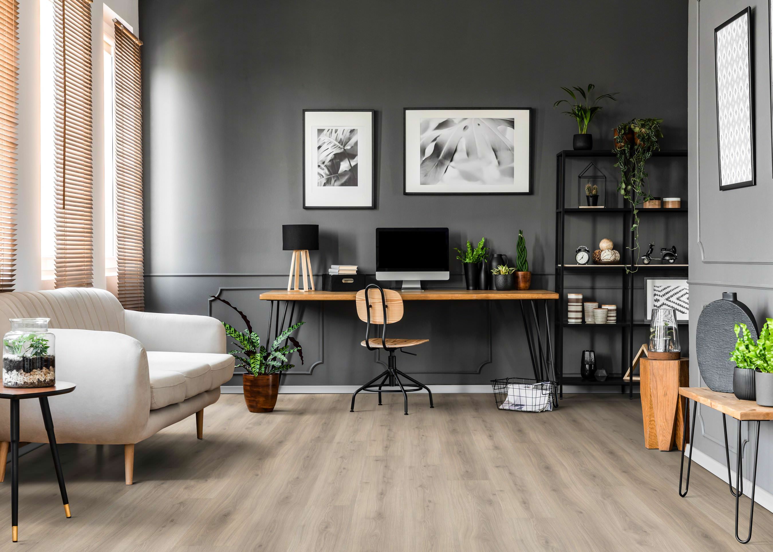 HARO Pavimento in laminato TRITTY 200 Aqua Gran Via 4B Rovere Emilia grigio velluto* authentic soft Silent Pro Top Connect