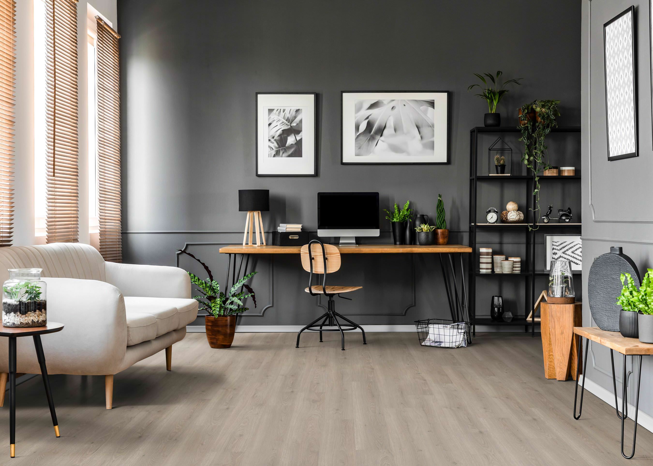 HARO Pavimento in laminato TRITTY 100 Plancia 4B Rovere Flavia grigio* authentic Silent CT Top Connect