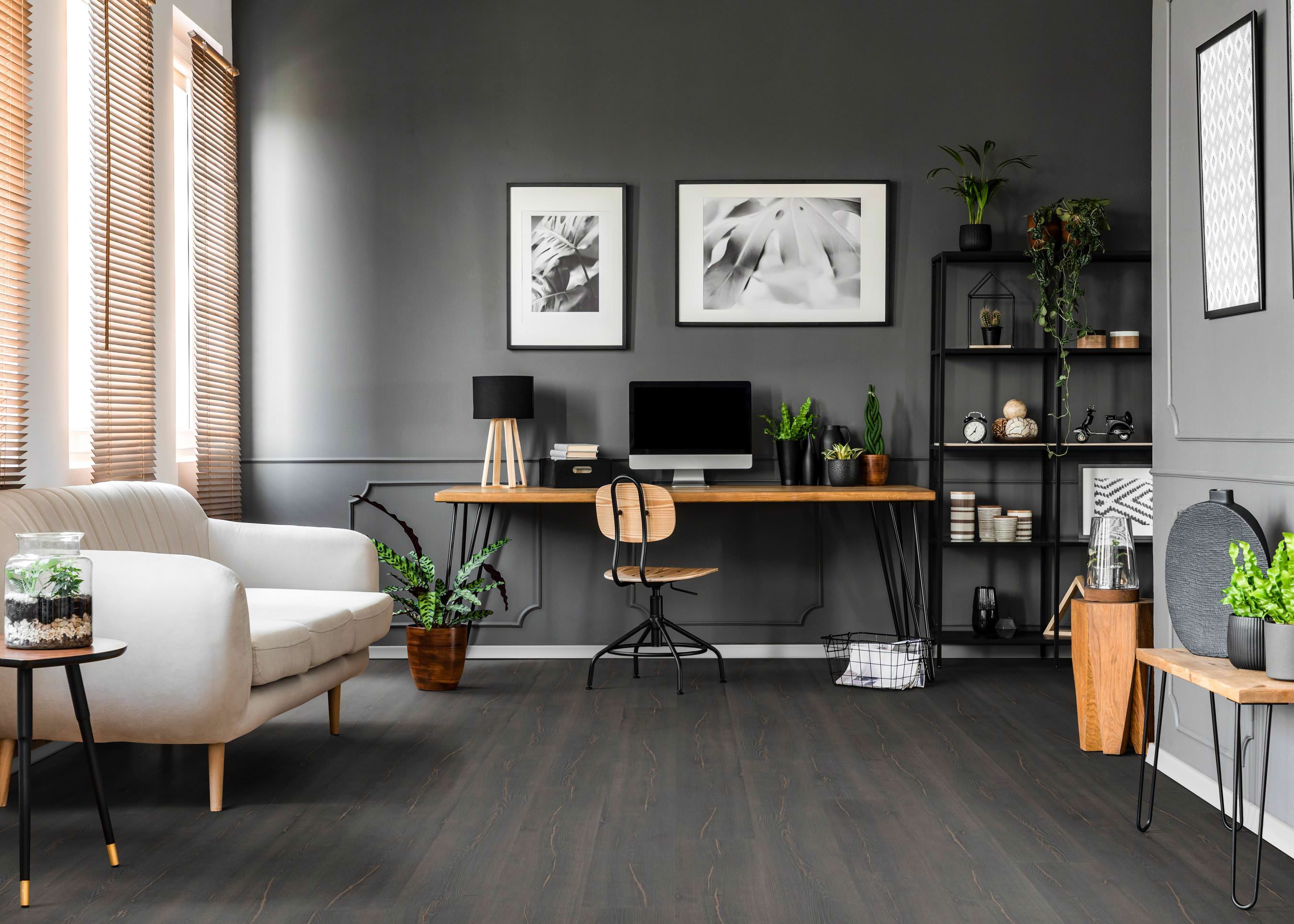 HARO Pavimento in laminato TRITTY 200 Aqua Gran Via 4B Rovere Metallic nero* authentic Silent Pro Top Connect
