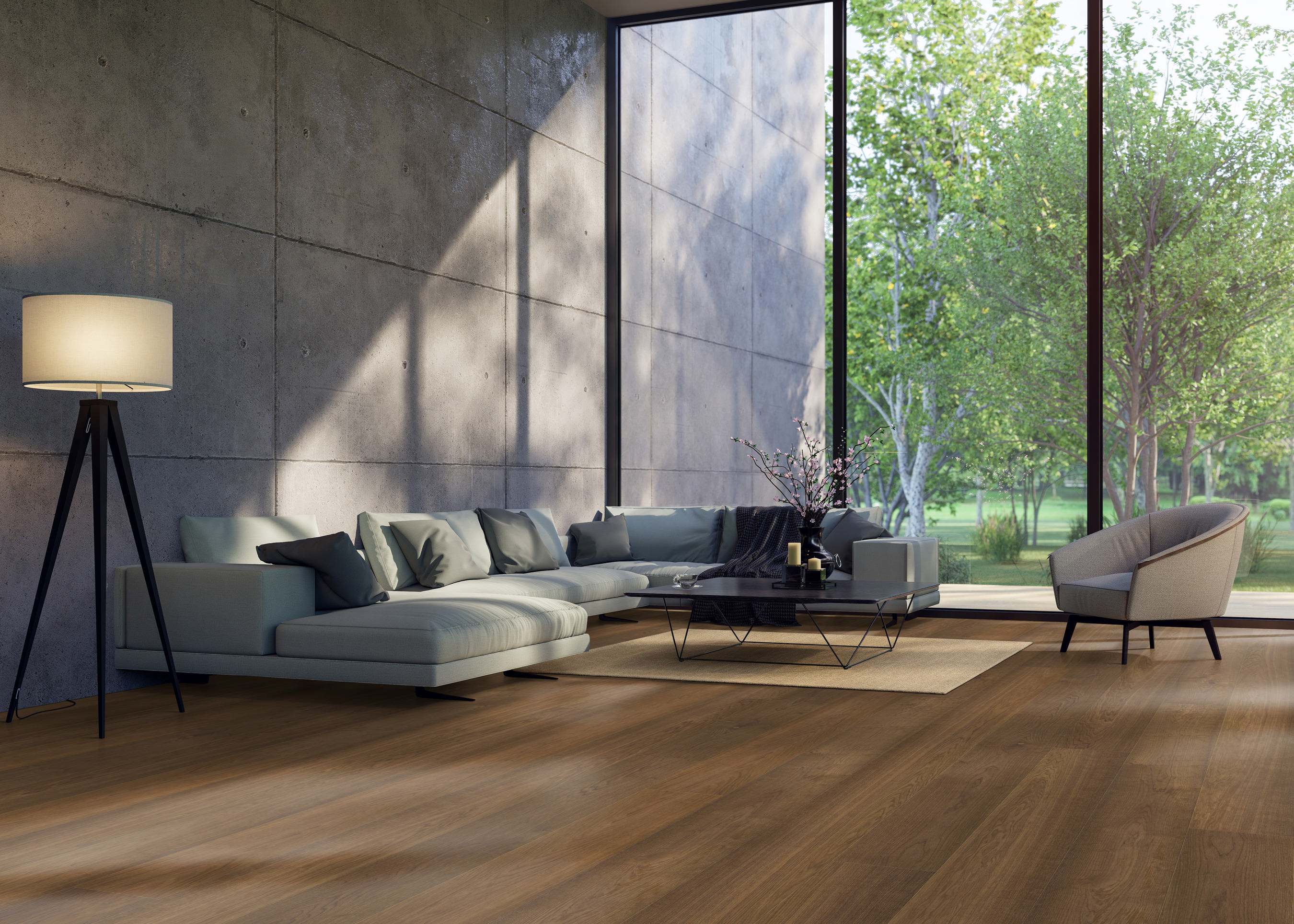 parkettmanufaktur by HARO 6000 Plancia XL 4B Rovere affumicato Selectiv spazzolato oleovera Maschio/femmina