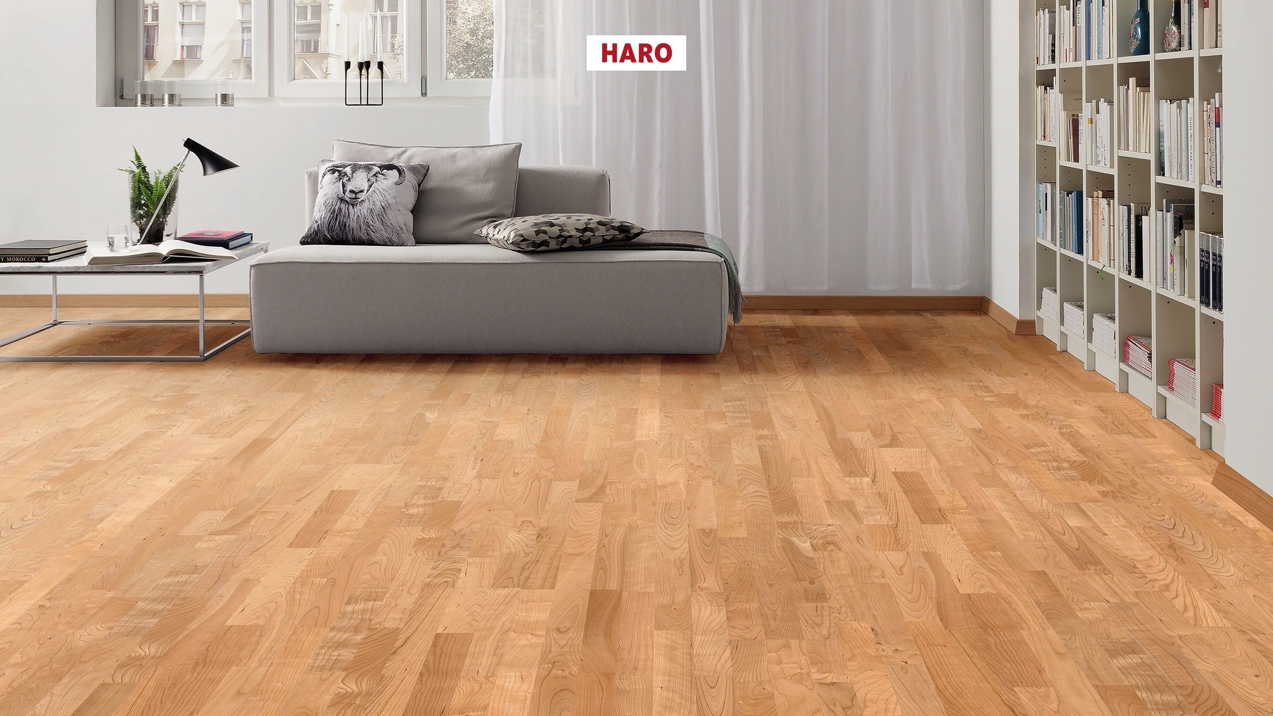 HARO PARQUET 4000 3-strip Ciliegio americano Trend permaDur Top Connect
