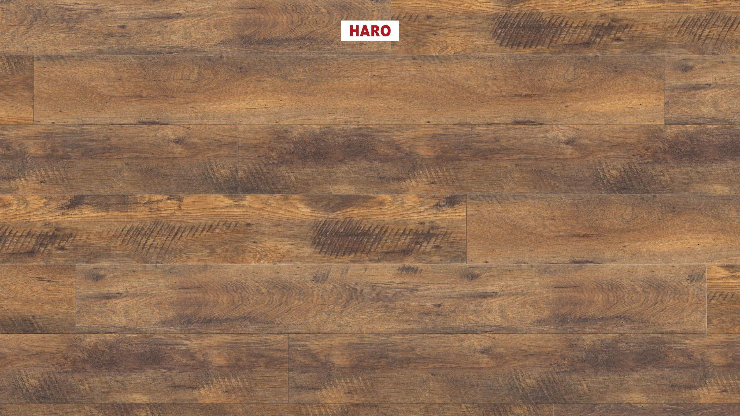 HARO Pavimento in laminato TRITTY 100 Gran Via 4B Rovere vecchio* spazzolato opaco Top Connect