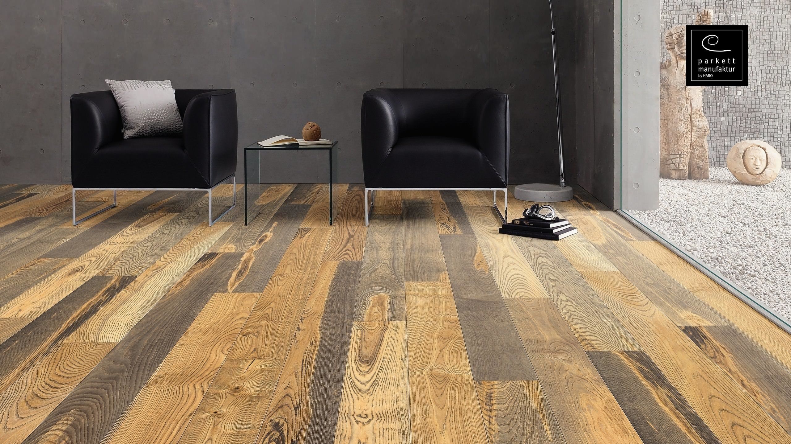 parkettmanufaktur by HARO 4000 Plancia 4B Frassino Barrique Selectiv spazzolato oleovera Top Connect