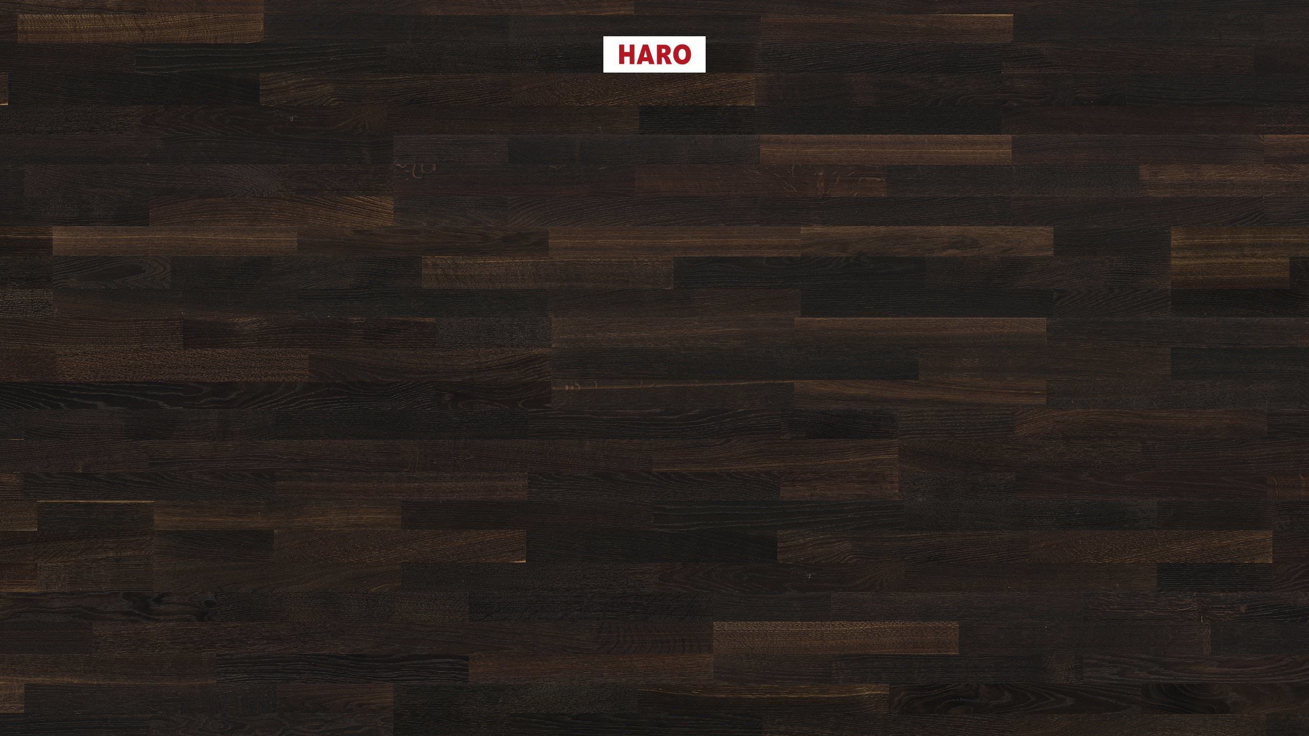 HARO PARQUET 4000 3-strip Rovere testa di moro Trend spazzolato naturaLin plus Top Connect