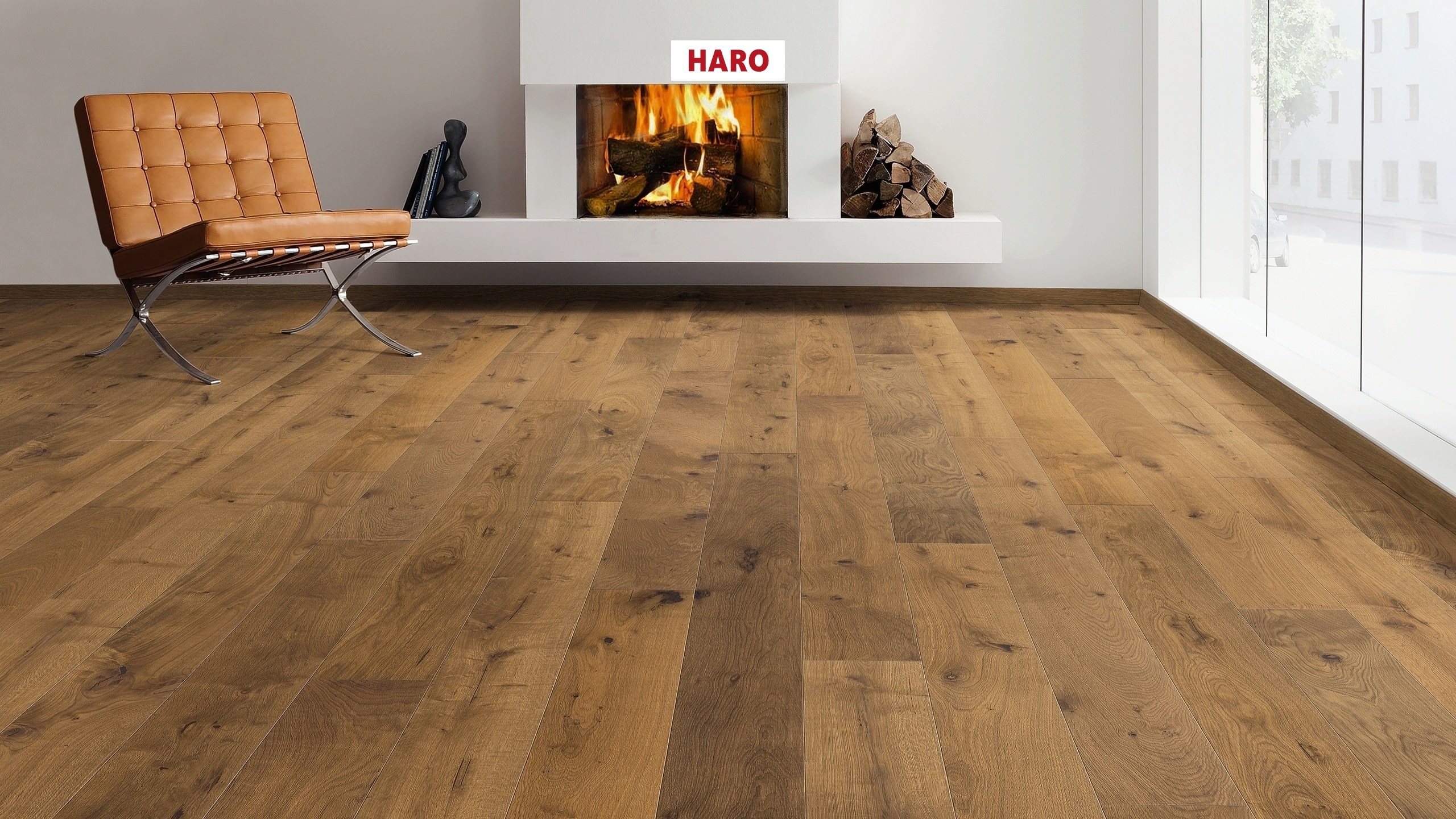 HARO PARQUET 4000 Plancia 180 4B Rovere anticato Sauvage spazzolato naturaLin plus Top Connect