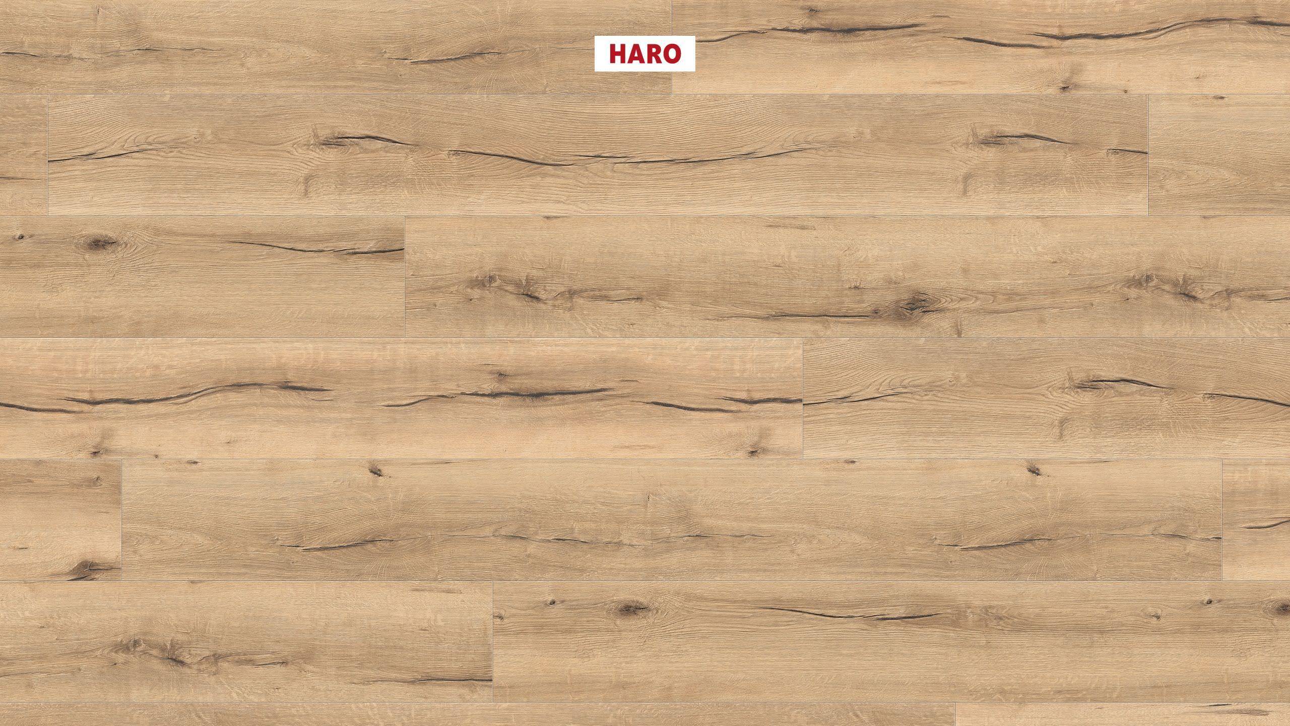HARO Pavimento in laminato TRITTY 100 Gran Via 4B Rovere italica creme* authentic Silent Pro Top Connect
