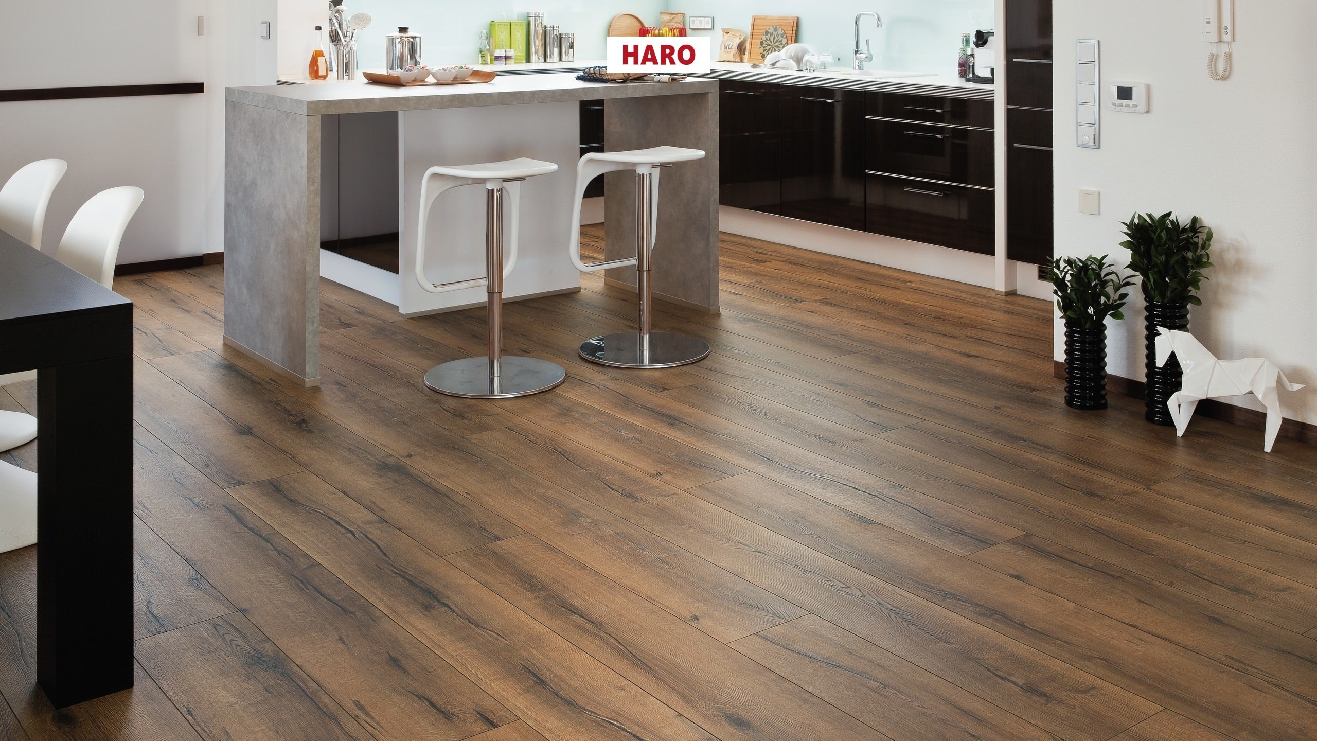 HARO Pavimento in laminato TRITTY 100 Gran Via 4B Rovere italica anticato* authentic Silent Pro Top Connect