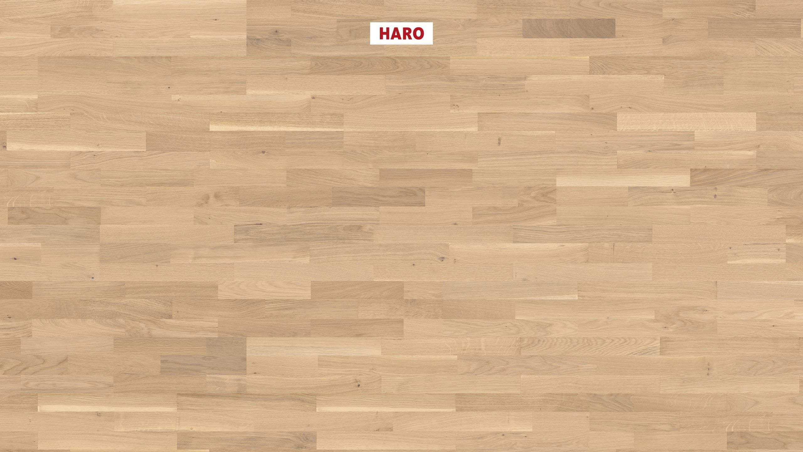 HARO Professional PARQUET 4000 3-strip Rovere bianco chiaro Vario spazzolato permaDur Top Connect