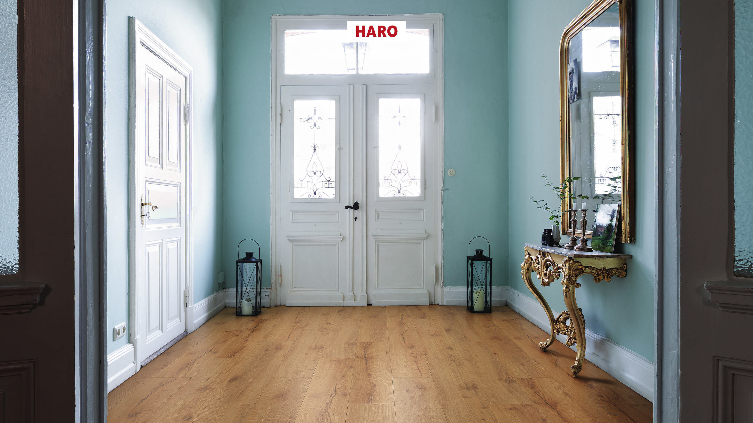 HARO Pavimento in laminato TRITTY 100 Campus 4B Rovere Alpino natura* authentic opaco Top Connect