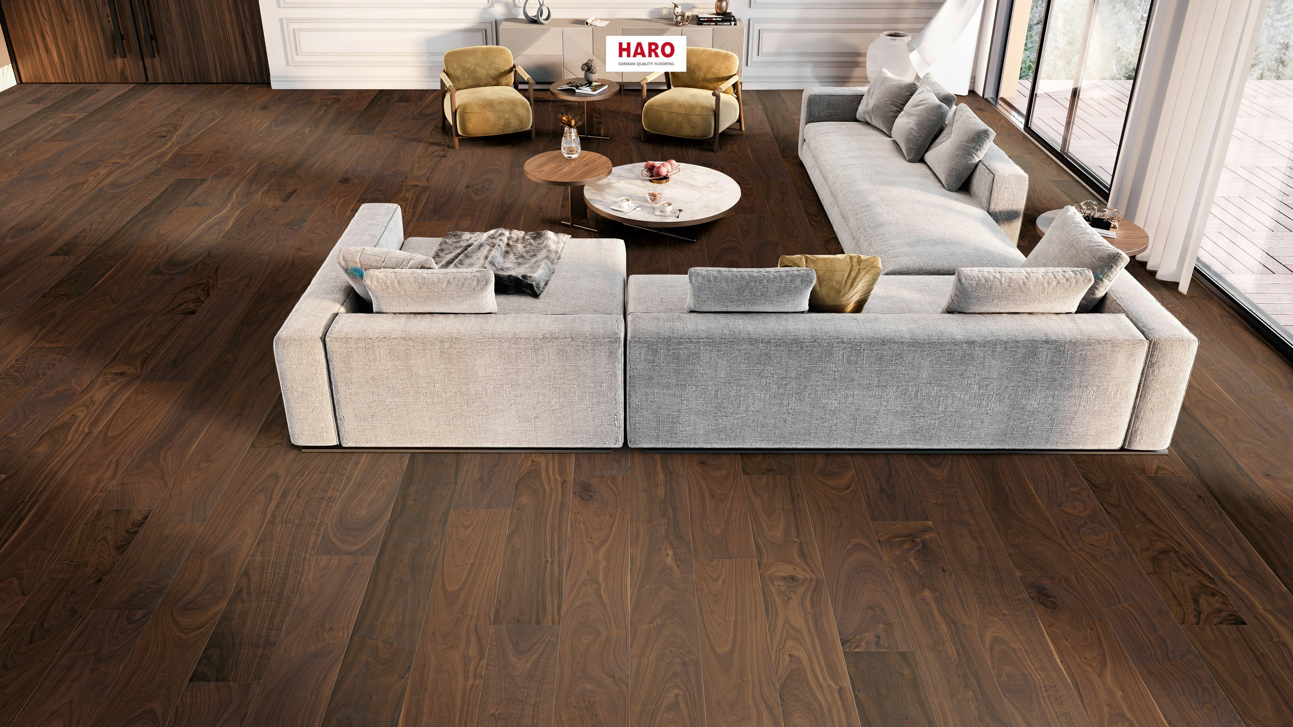 HARO PARQUET 4000 Plancia 180 4B Noce americano Markant naturaLin plus Top Connect
