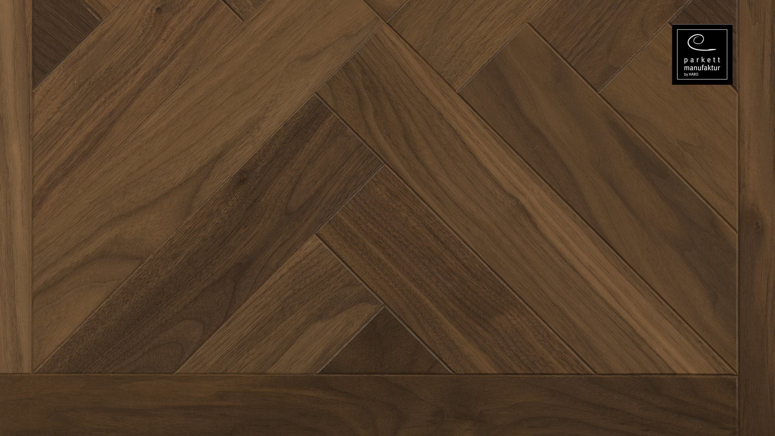 parkettmanufaktur by HARO 18 mm Quadretto St. Andrew 4B Noce americano oleovera Maschio/femmina