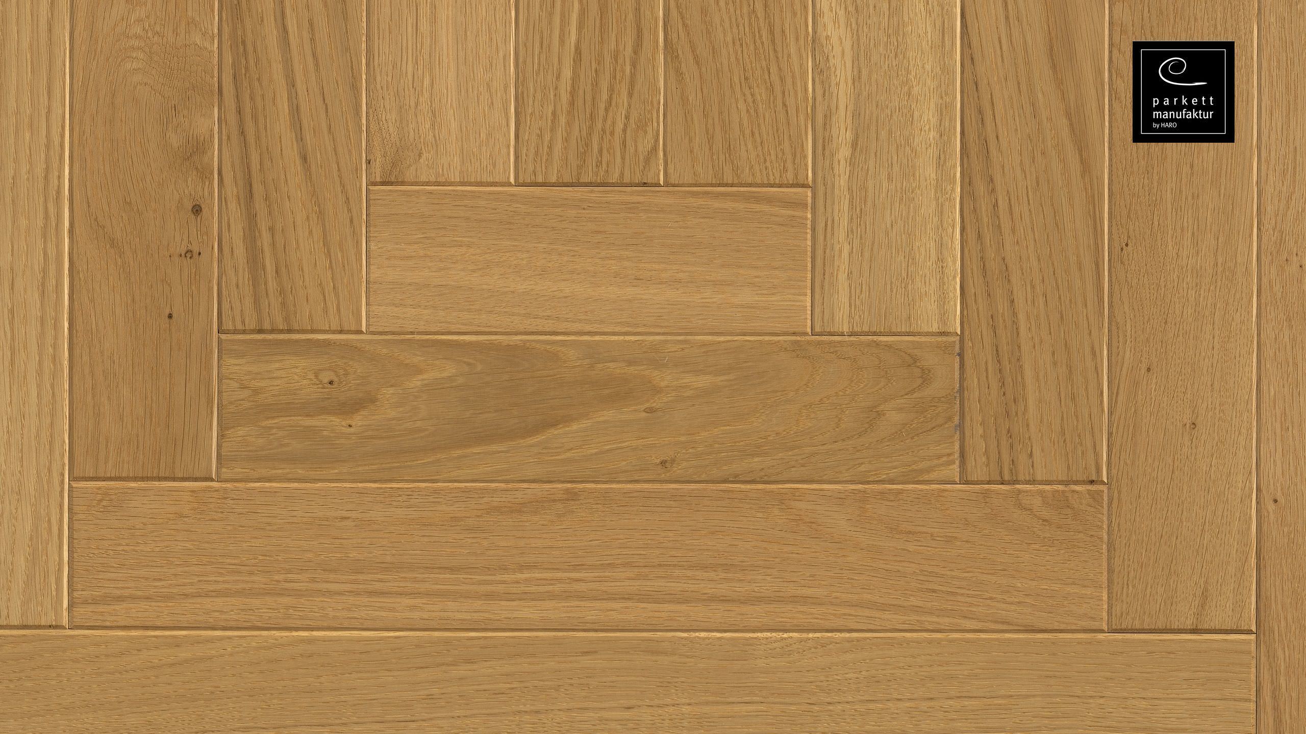 parkettmanufaktur by HARO 18 mm Quadretto Loop 4B Rovere oleovera Maschio/femmina