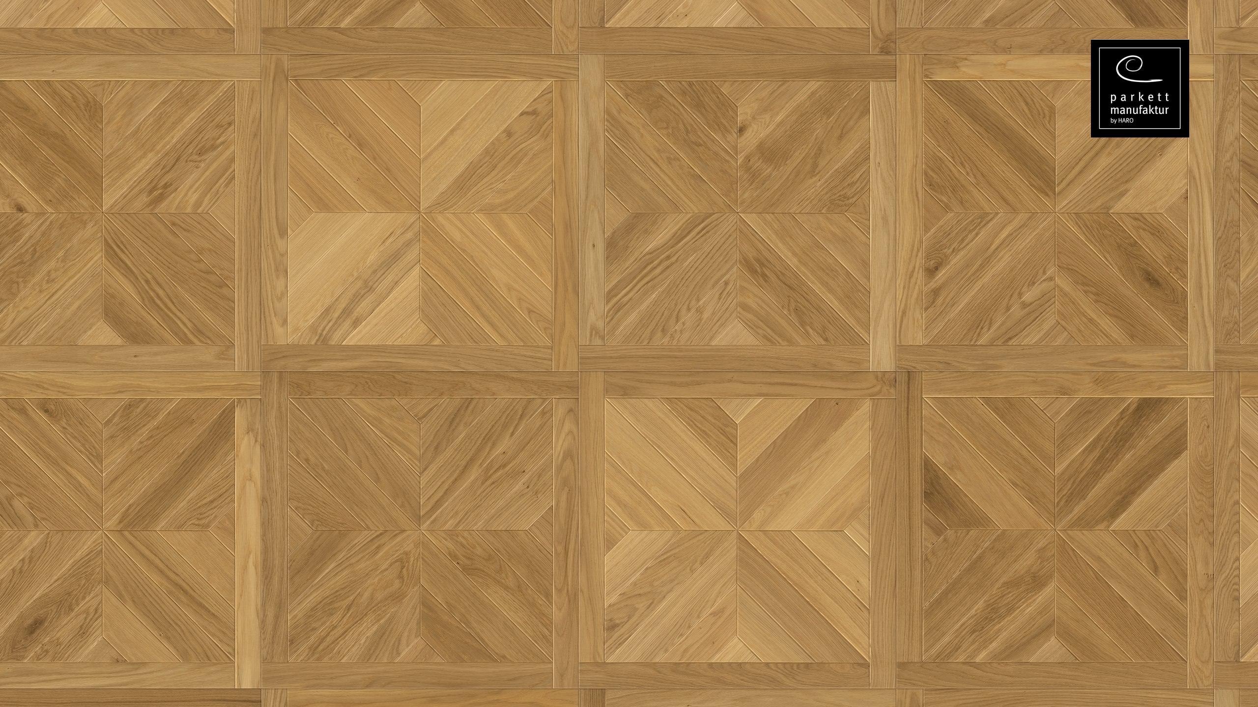 parkettmanufaktur by HARO 18 mm Quadretto Central 4B Rovere oleovera Maschio/femmina