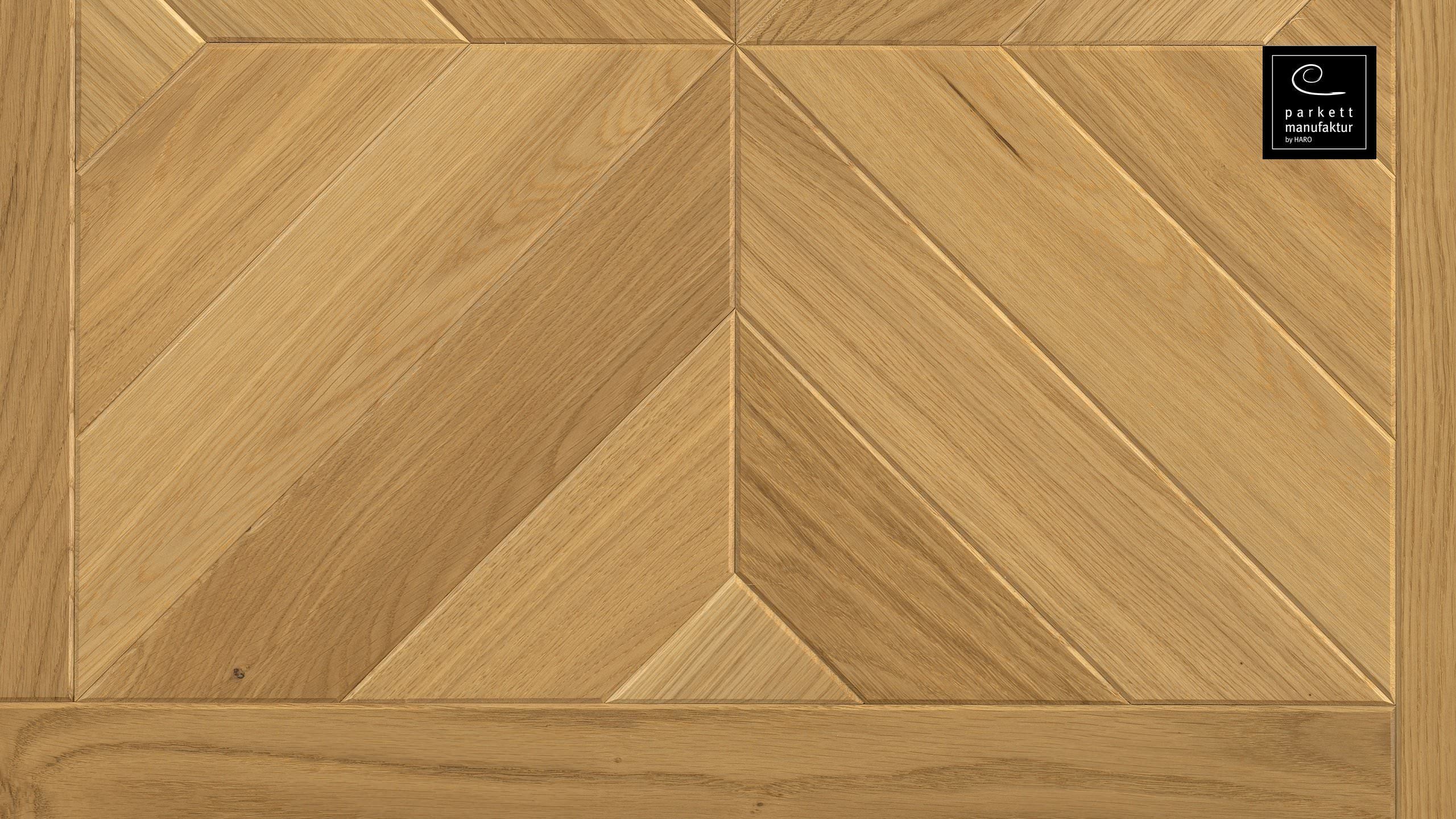 parkettmanufaktur by HARO 18 mm Quadretto Central 4B Rovere oleovera Maschio/femmina