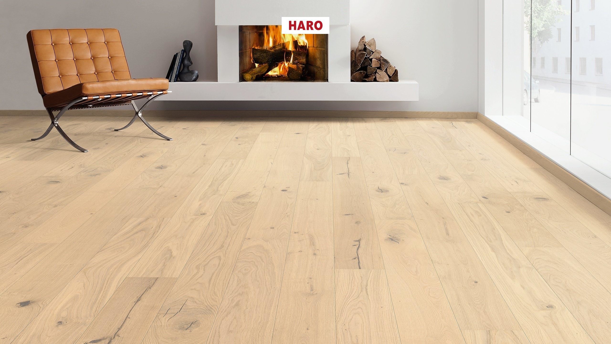 HARO PARQUET 4000 Plancia 180 2B Rovere invisible Sauvage spazzolato naturaDur Top Connect