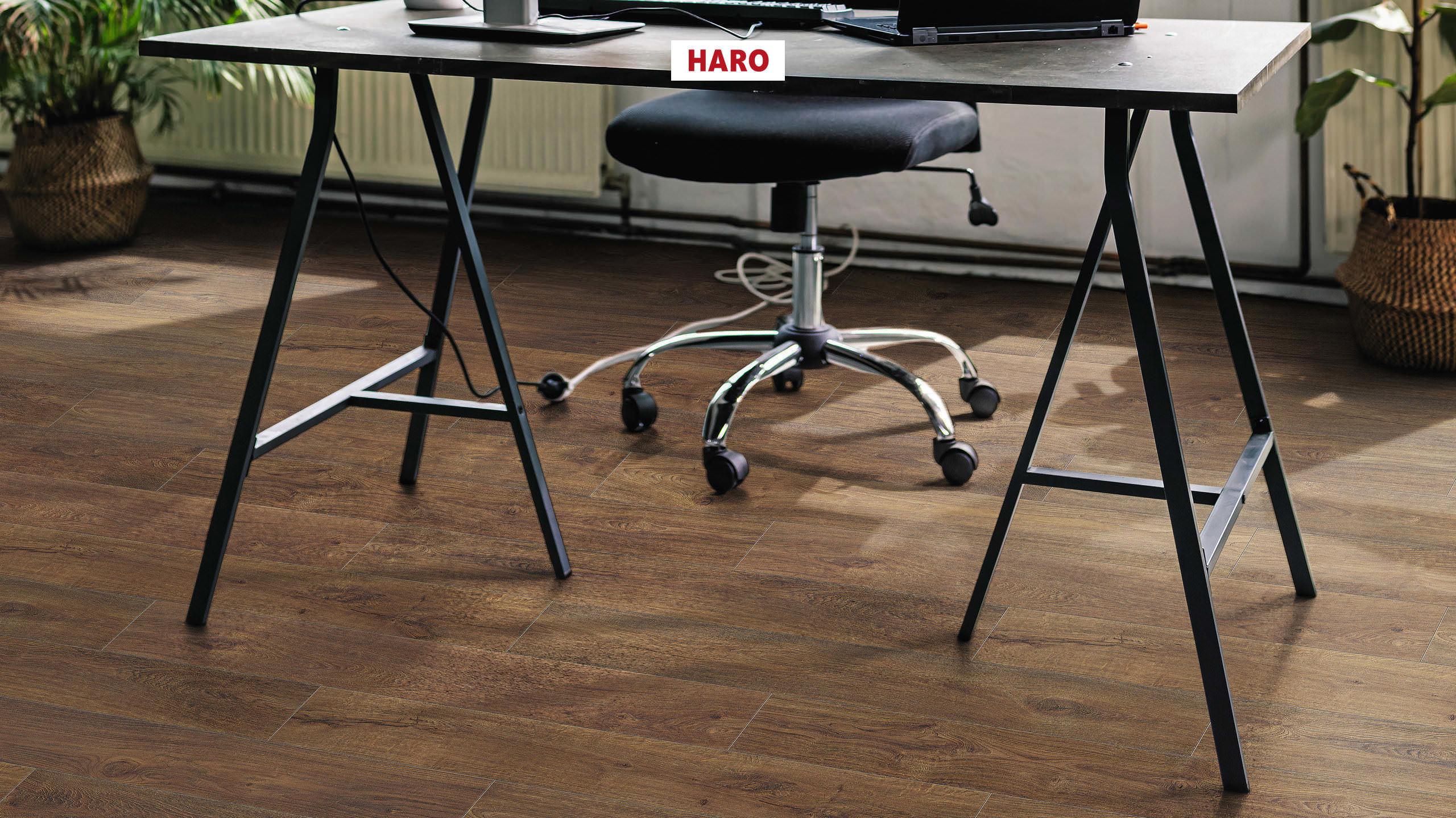 HARO Pavimento in laminato TRITTY 90 Plancia 4B Rovere anticato* spazzolato opaco Top Connect