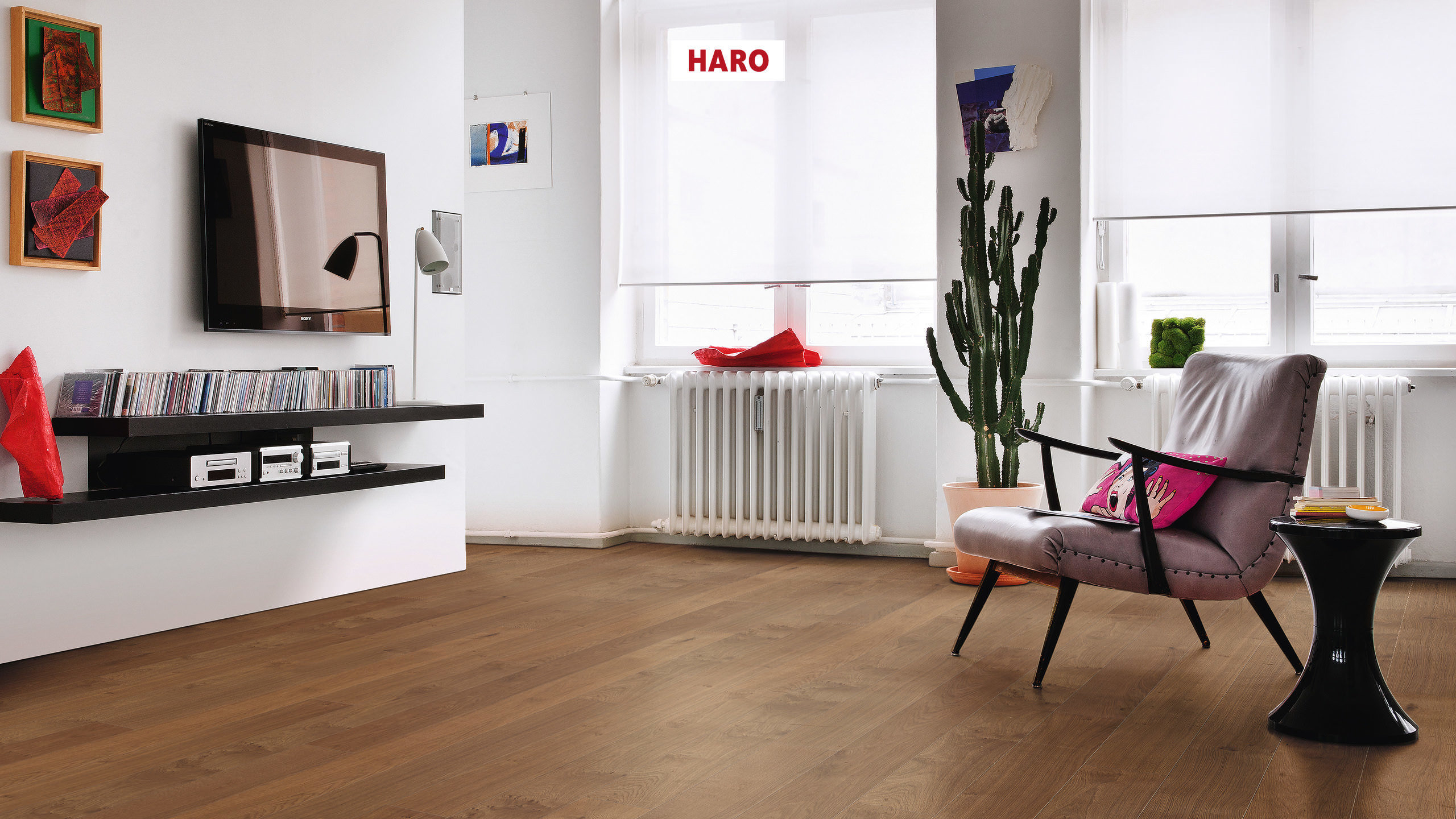 HARO PARQUET 4000 Plancia 180 4B Noce americano Universal naturaLin plus Top Connect