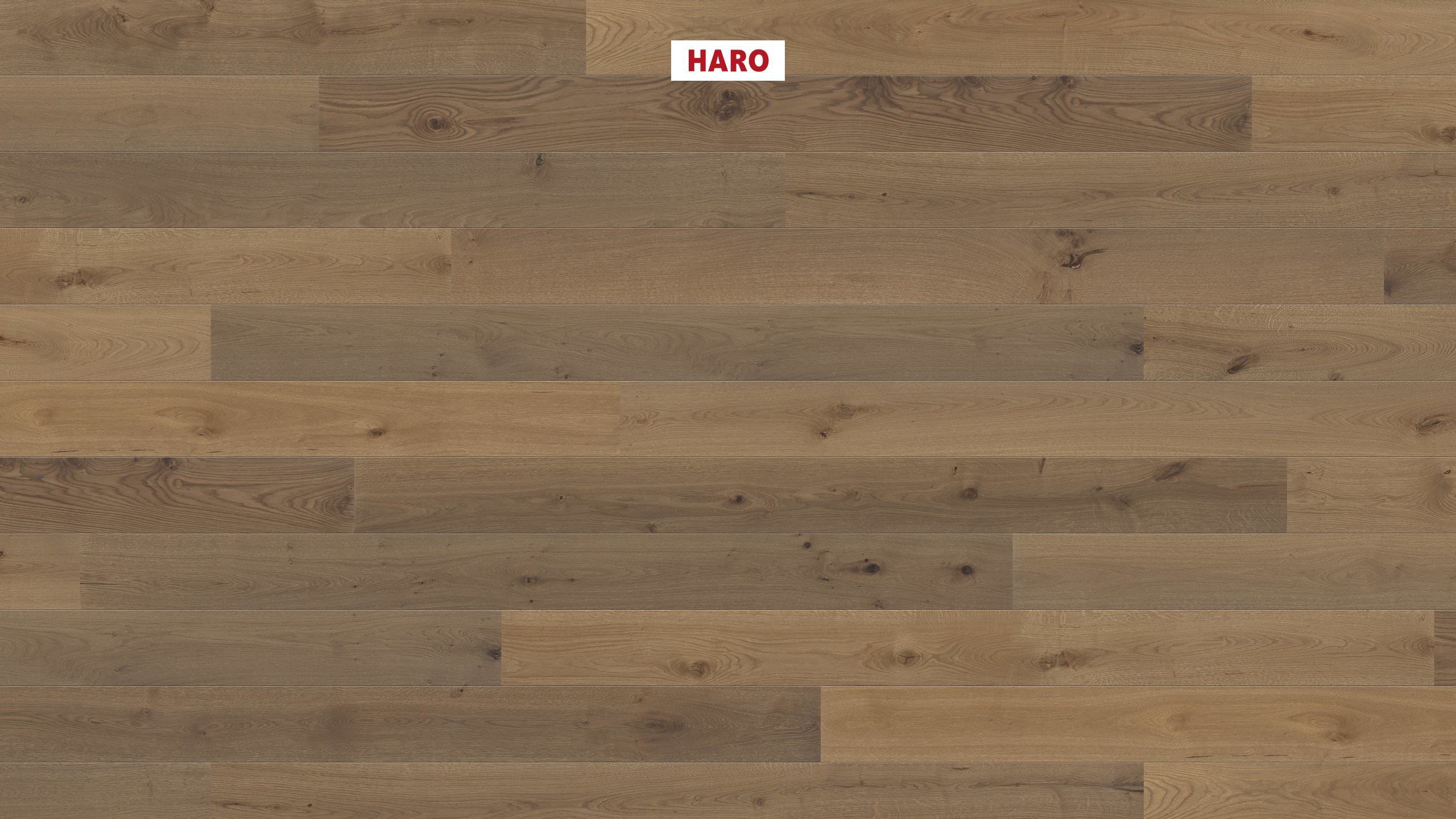 HARO PARQUET 2500 Plancia 180 2B Rovere marrone velluto Universal spazzolato naturaLin plus Top Connect