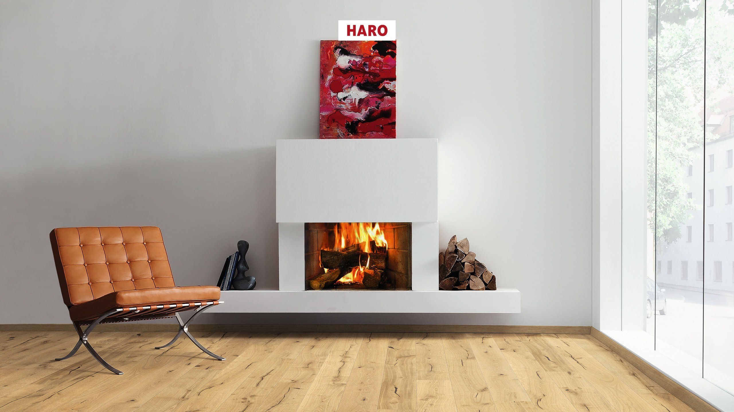 HARO PARQUET 3000 HDF Plancia 2BM Rovere Westerwald spazzolato bioTec Lock Connect