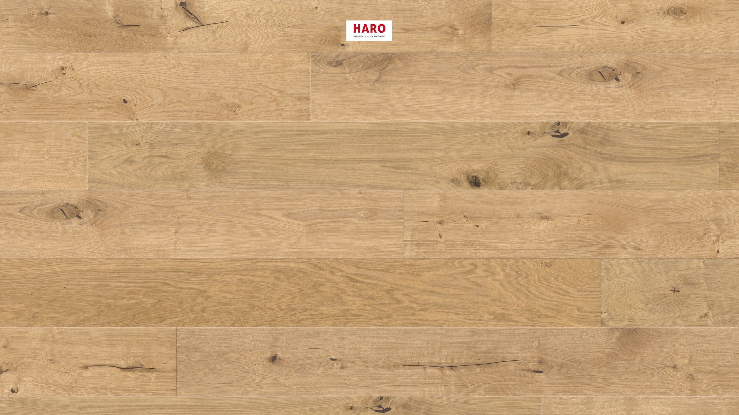 HARO PARQUET 4000 Plancia Plaza 240 4B Rovere invisible Sauvage spazzolato naturaDur Top Connect