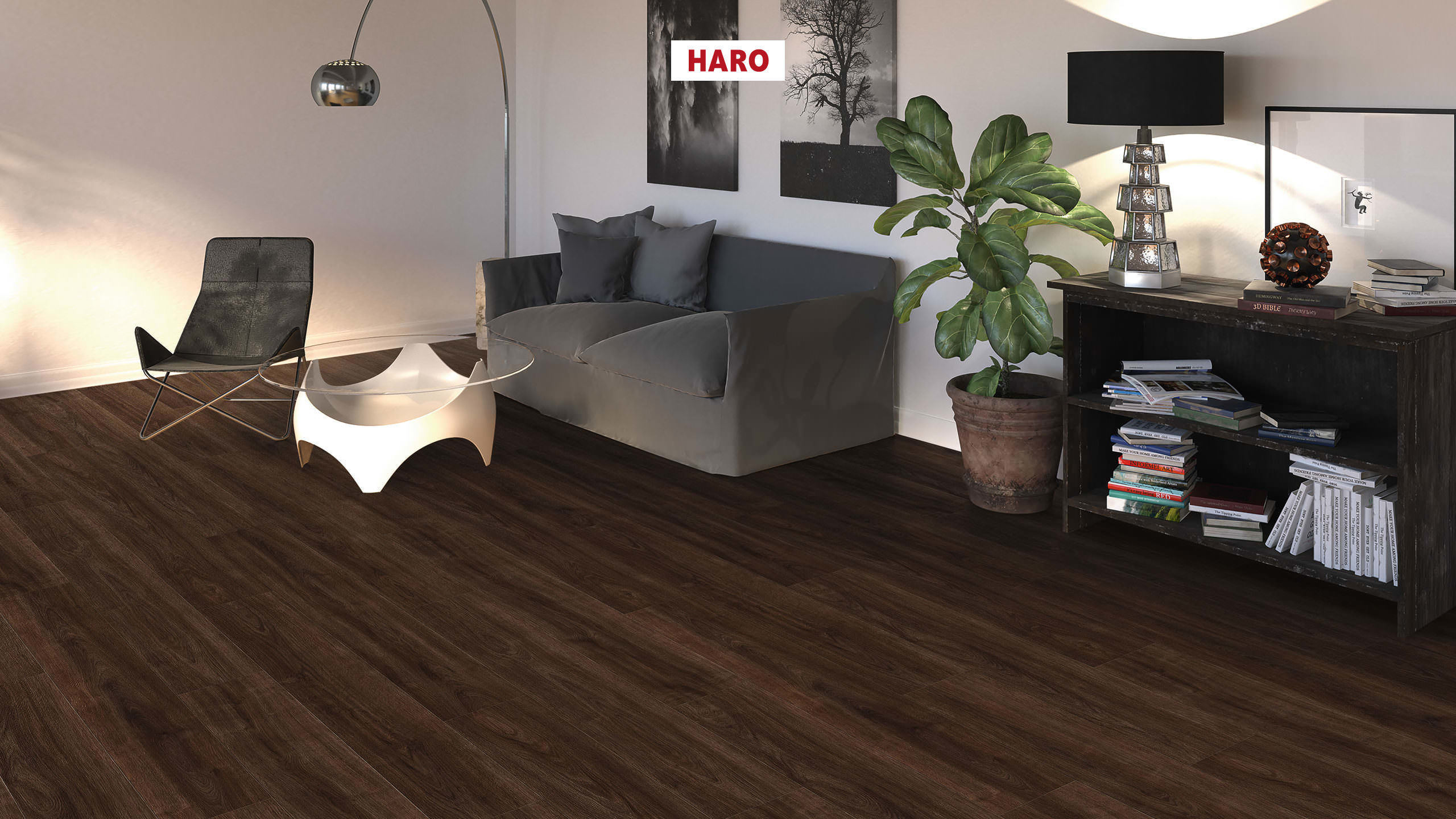 HARO Pavimento in laminato TRITTY 100 Plancia 4B Rovere Eleganza moscata* authentic Top Connect