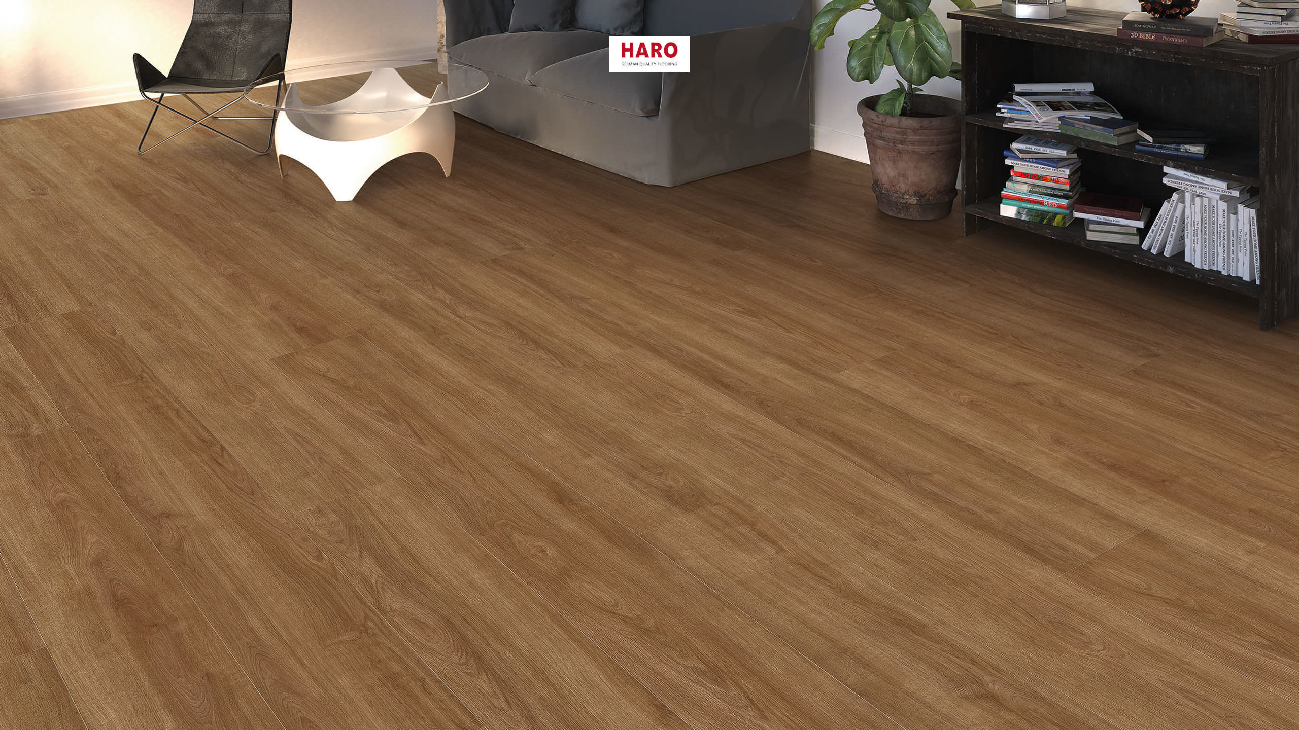 HARO Pavimento in laminato TRITTY 200 Aqua Gran Via 4B Rovere Eleganza natur* authentic Silent Pro Top Connect