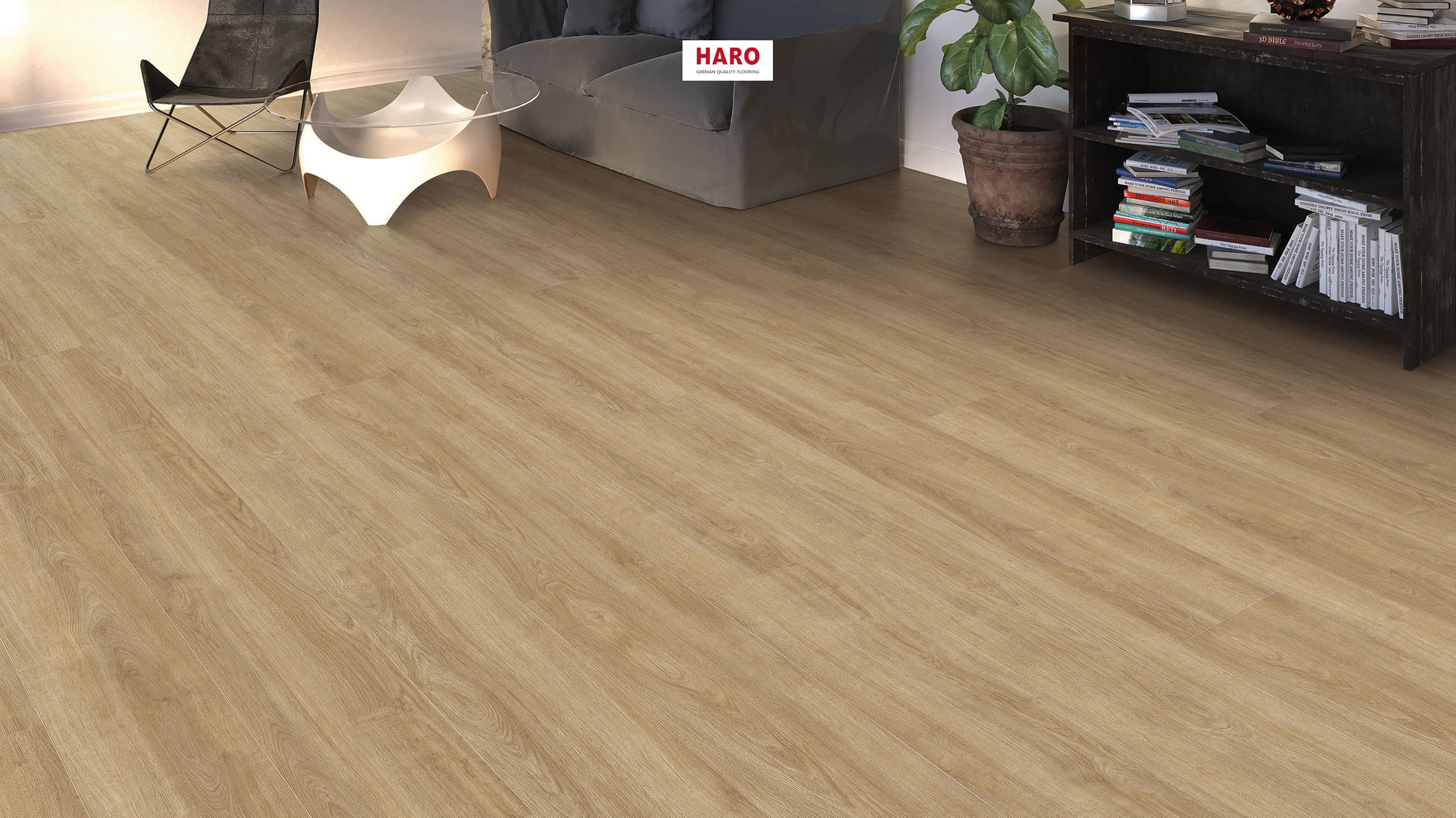 HARO Pavimento in laminato TRITTY 200 Aqua Gran Via 4B Rovere Eleganza puro* authentic Silent CT Top Connect