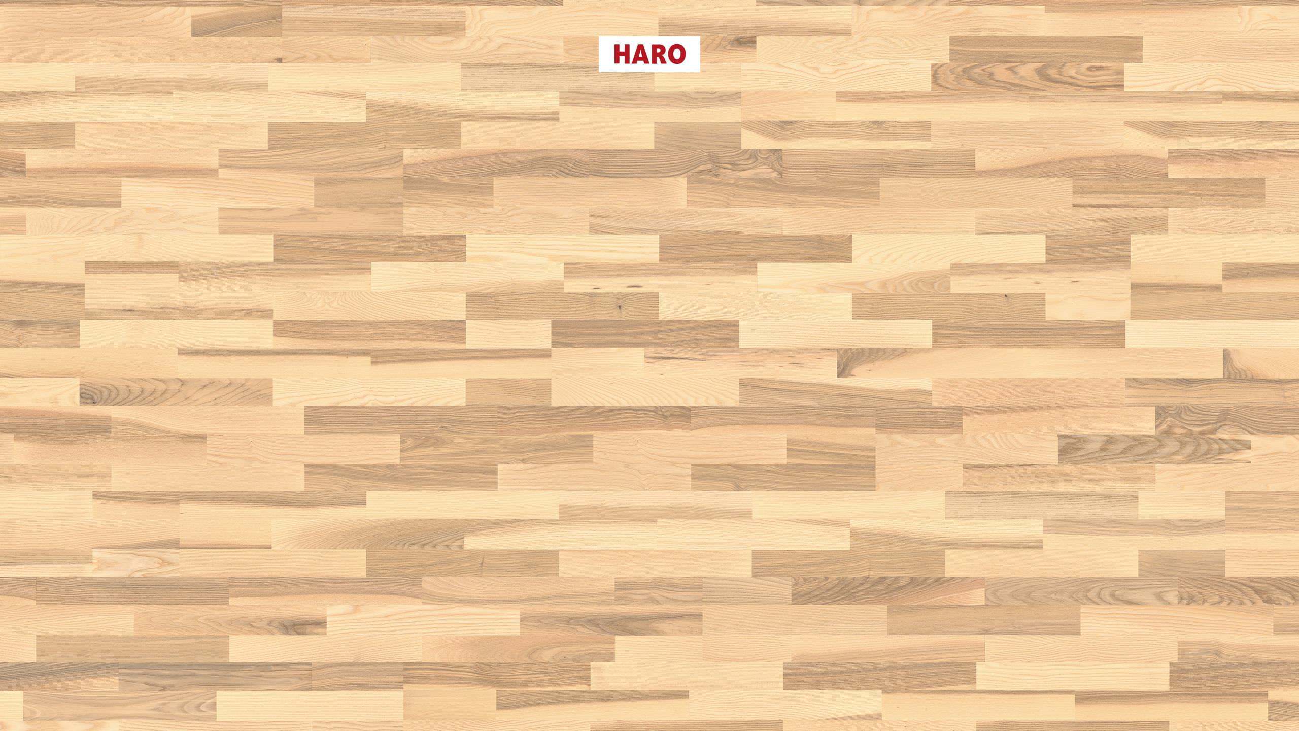 HARO PARQUET 4000 3-strip Frassino bianco chiaro Favorit spazzolato naturaDur Top Connect