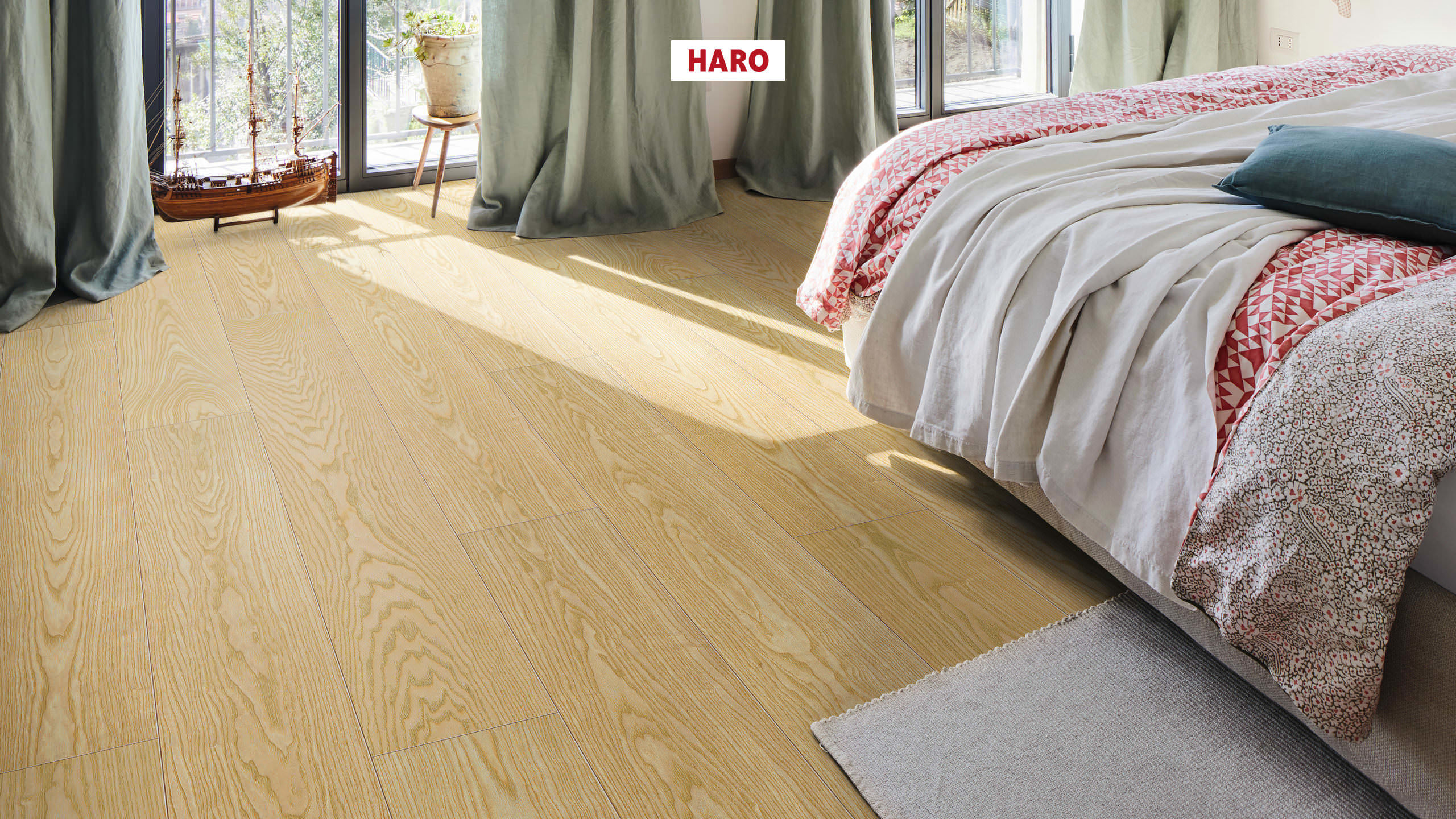 HARO Wood Performance Floor Multivo Plancia 4B Frassino spazzolato naturaDur plus Top Connect