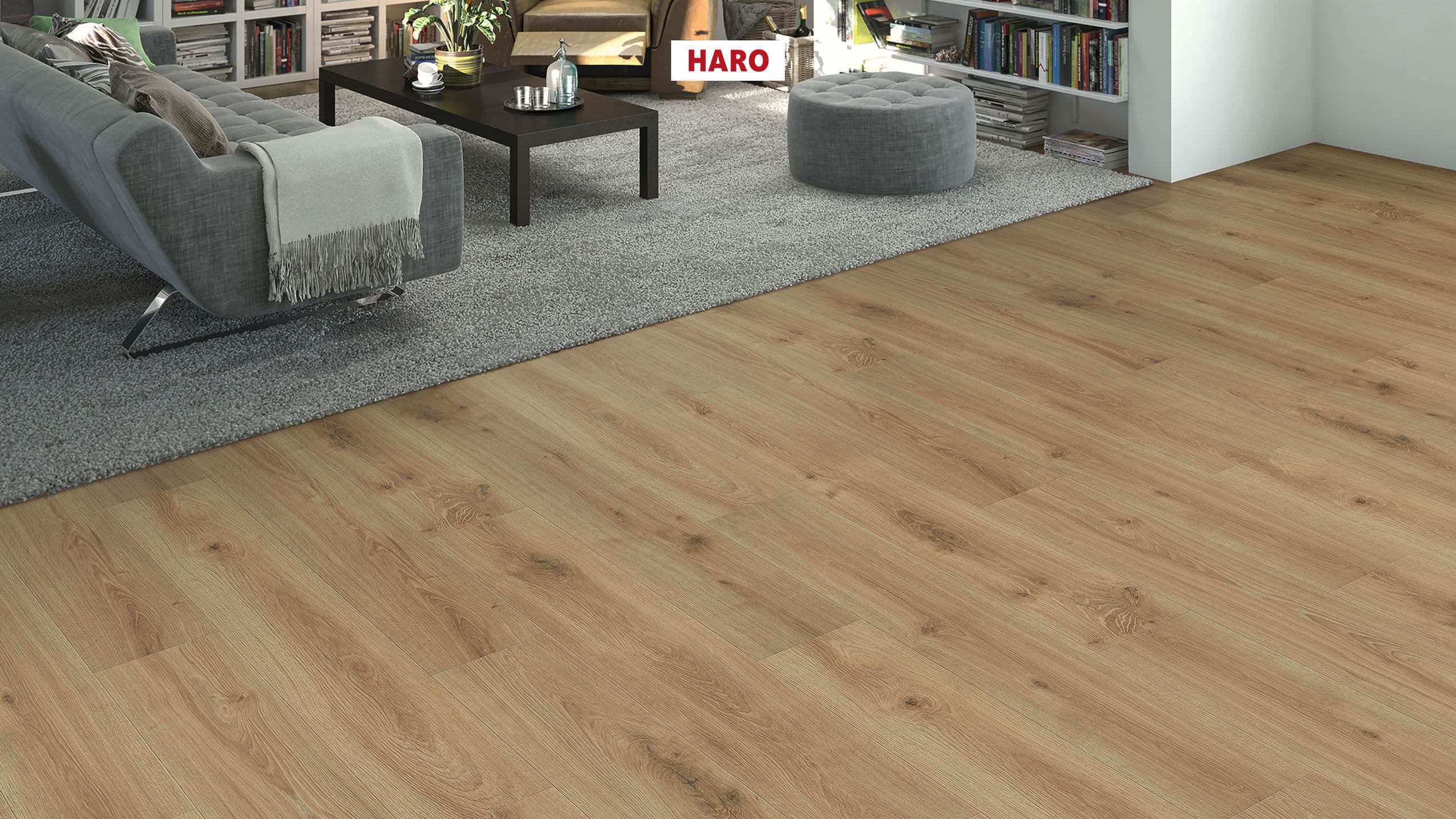 HARO Pavimento in laminato edizione speciale NKL31 Plancia Rovere Olbia* spazzolato opaco Top Connect
