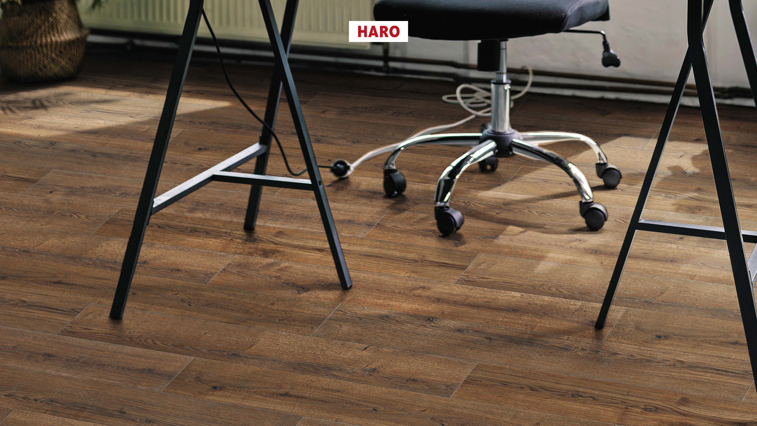 HARO Pavimento in laminato TRITTY 90 Plancia 4B Rovere Bari ambra* authentic Top Connect
