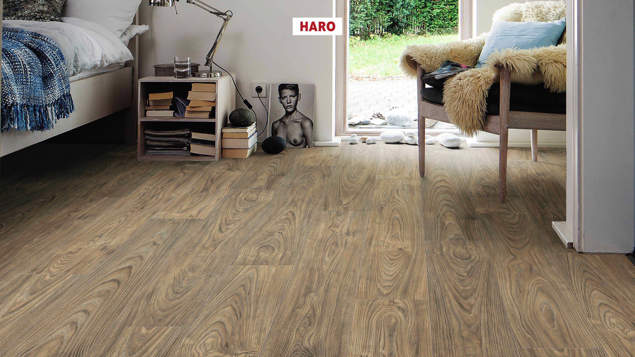 HARO Pavimento in laminato TRITTY 100 Plancia 4B Olmo Vario* authentic soft Top Connect