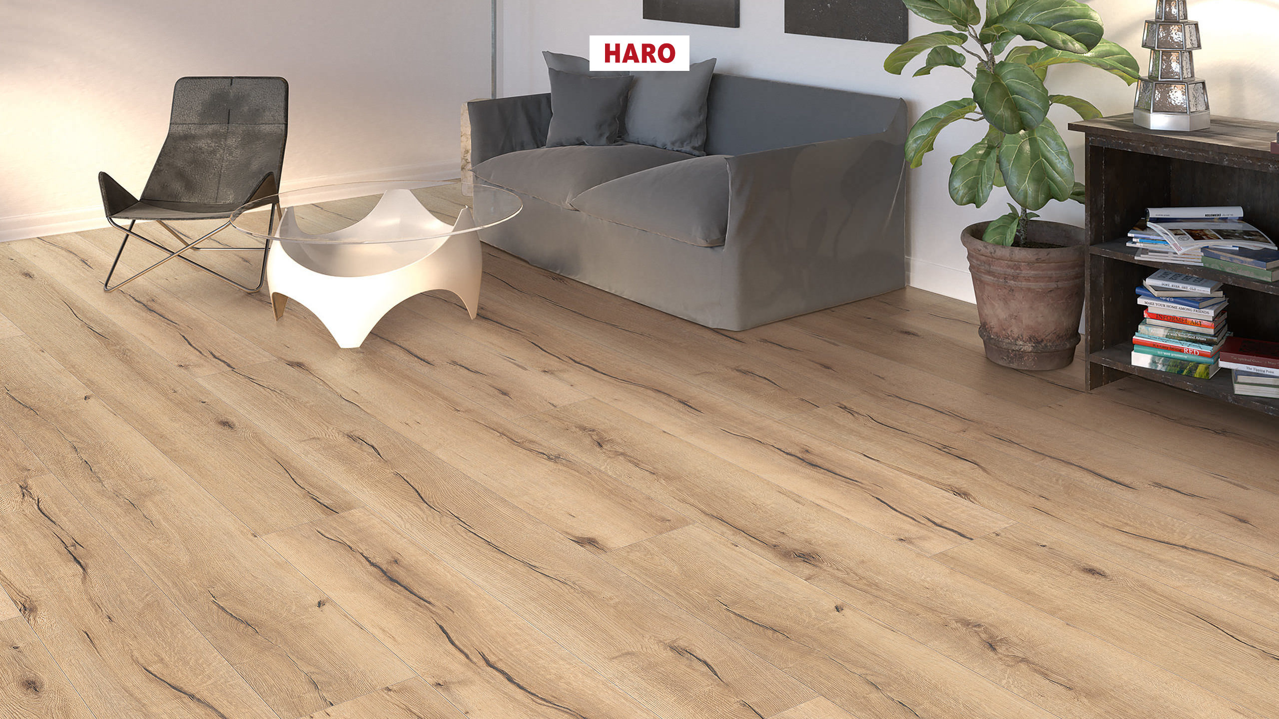 HARO Pavimento in laminato 8 mm Gran Via XL 4B Rovere Flensburg* authentic Top Connect