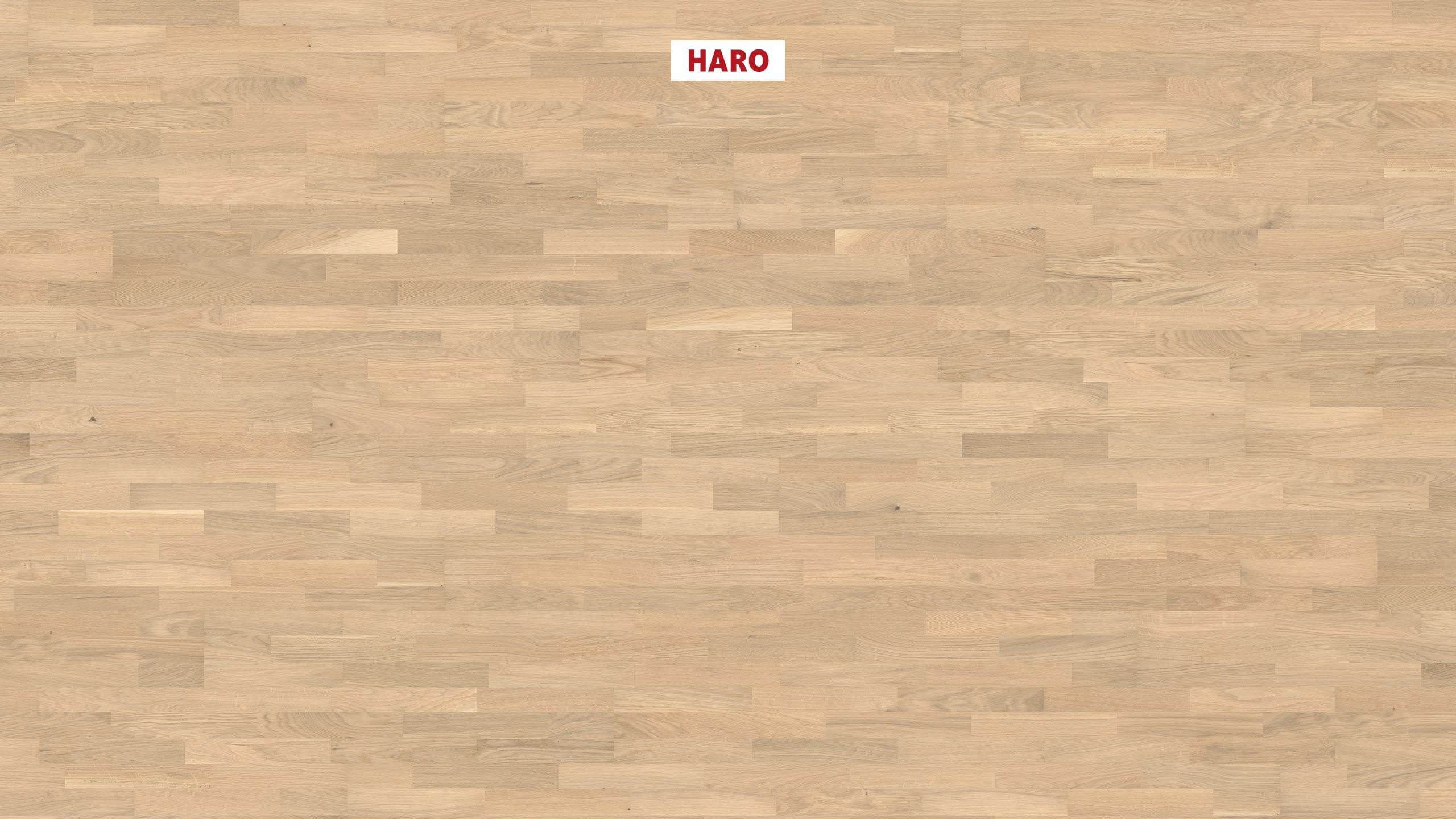 HARO PARQUET 2500 3-strip Rovere bianco chiaro Favorit spazzolato naturaDur Top Connect