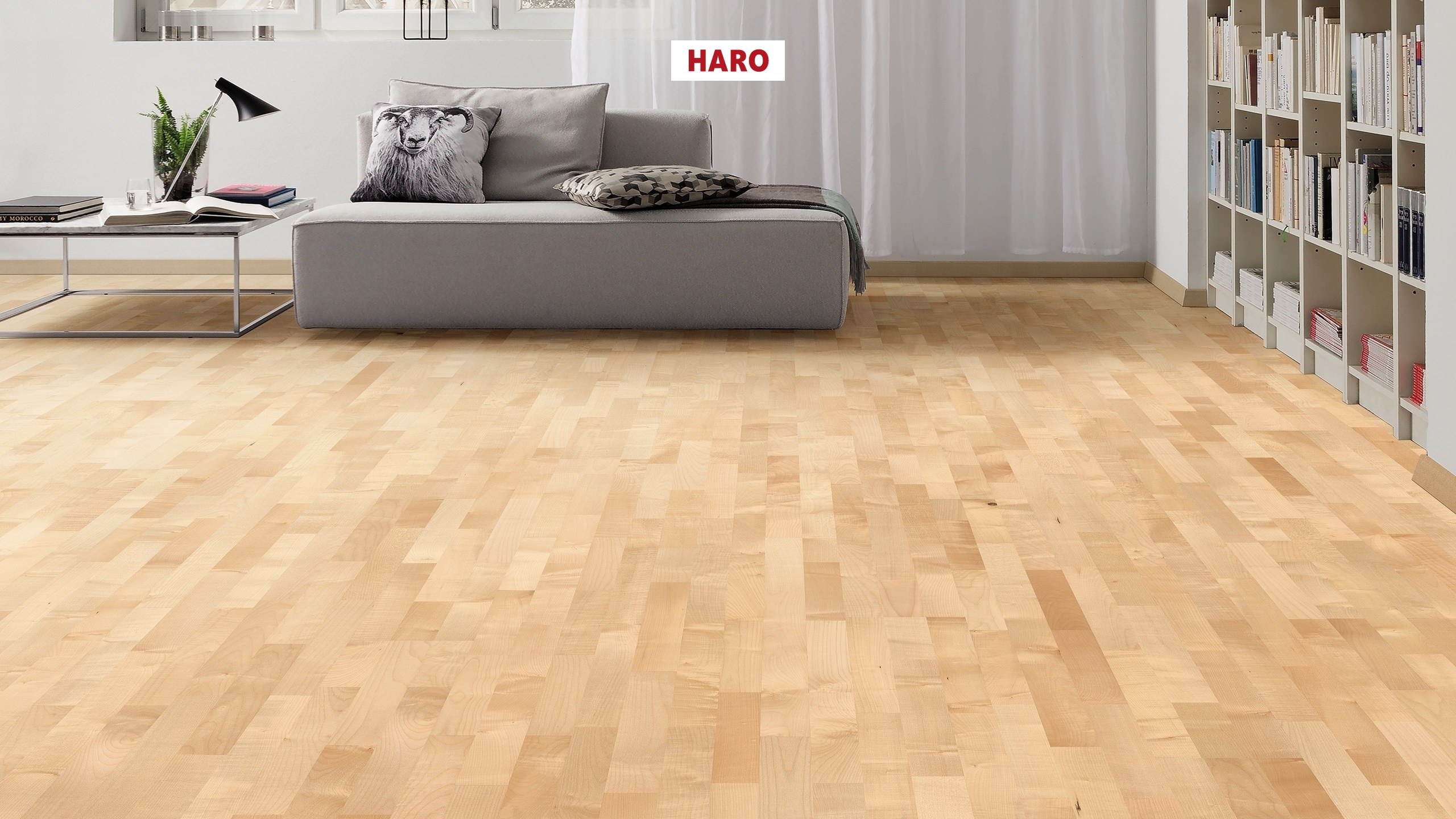 HARO PARQUET 2500 3-strip Acero europeo Favorit naturaDur Top Connect