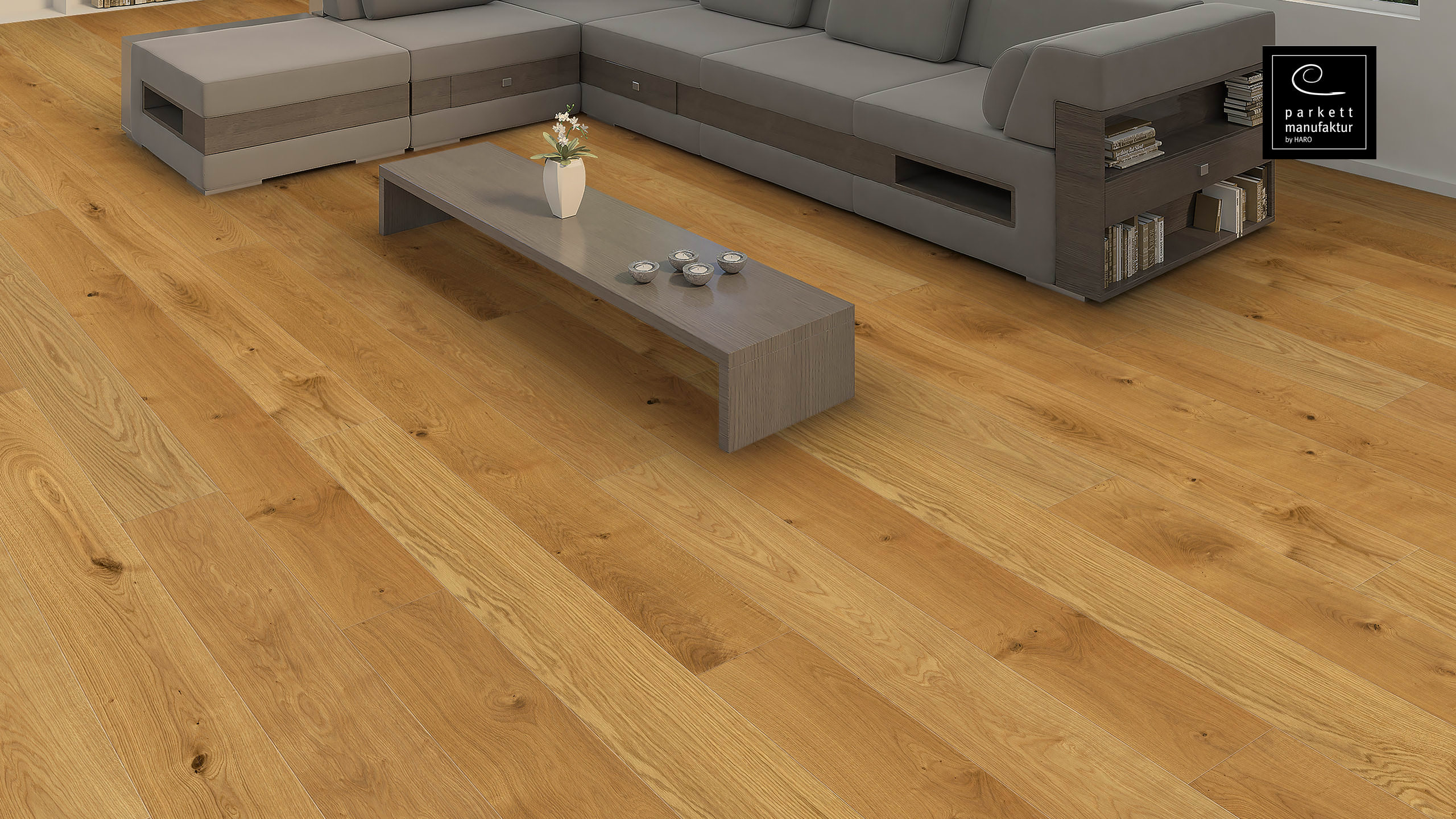 parkettmanufaktur by HARO 4000 Plancia 4B Rovere Selectiv spazzolato oleovera Top Connect