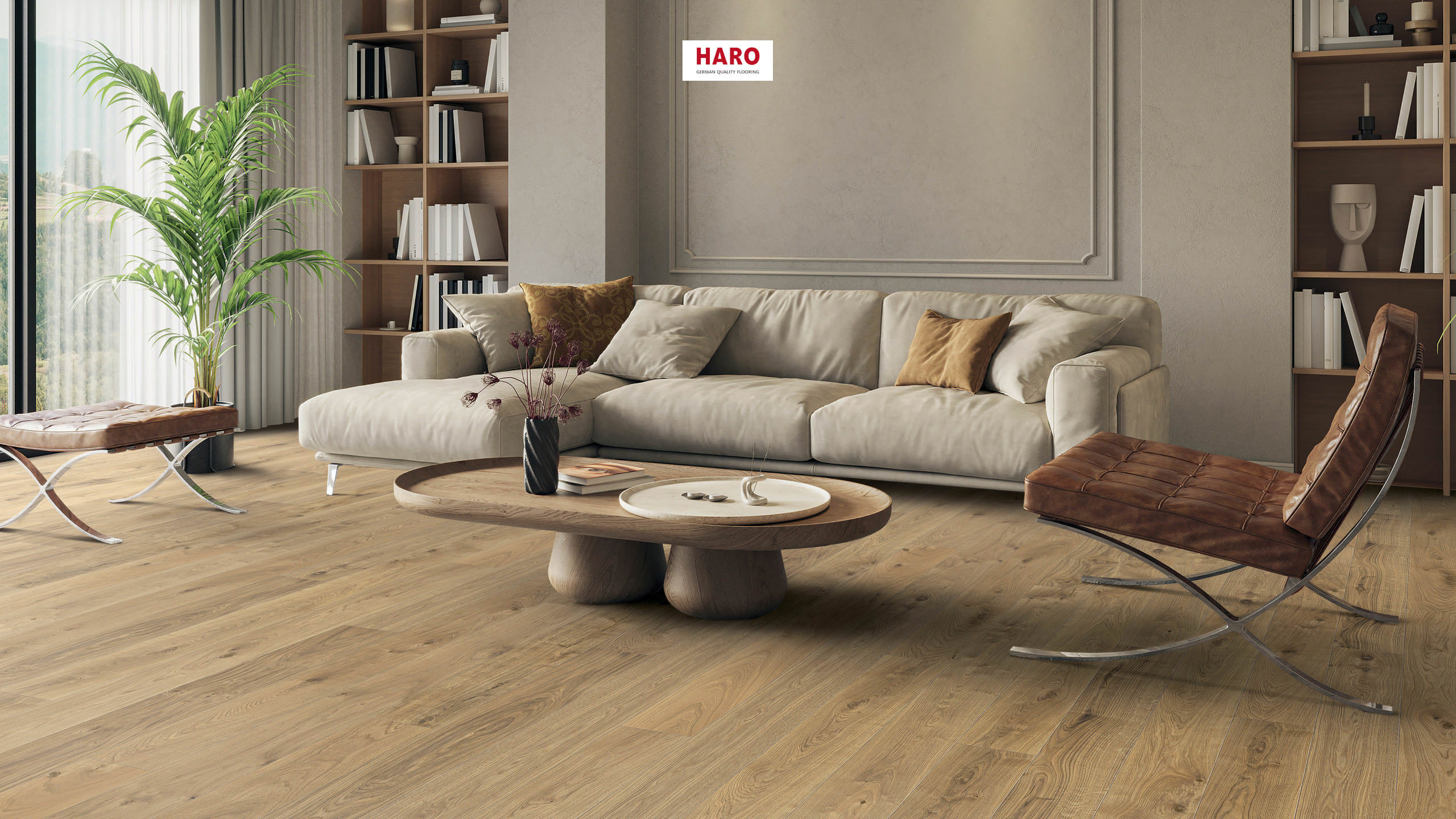 HARO PARQUET 4000 Plancia 180 4B Rovere Edizione anniversario #1 Sauvage spazzolato naturaLin plus Top Connect
